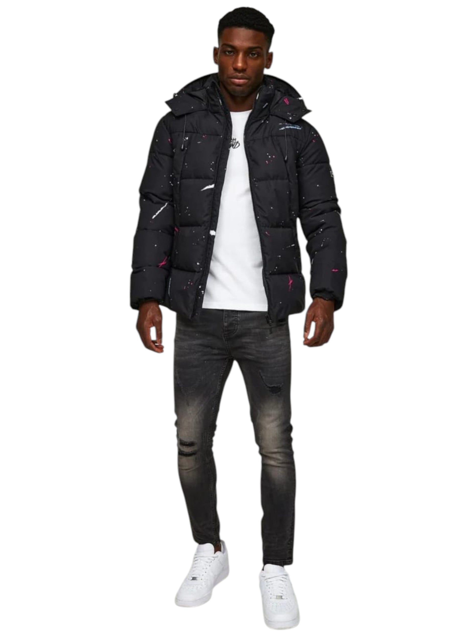 Men's Quilted Jacket,Black