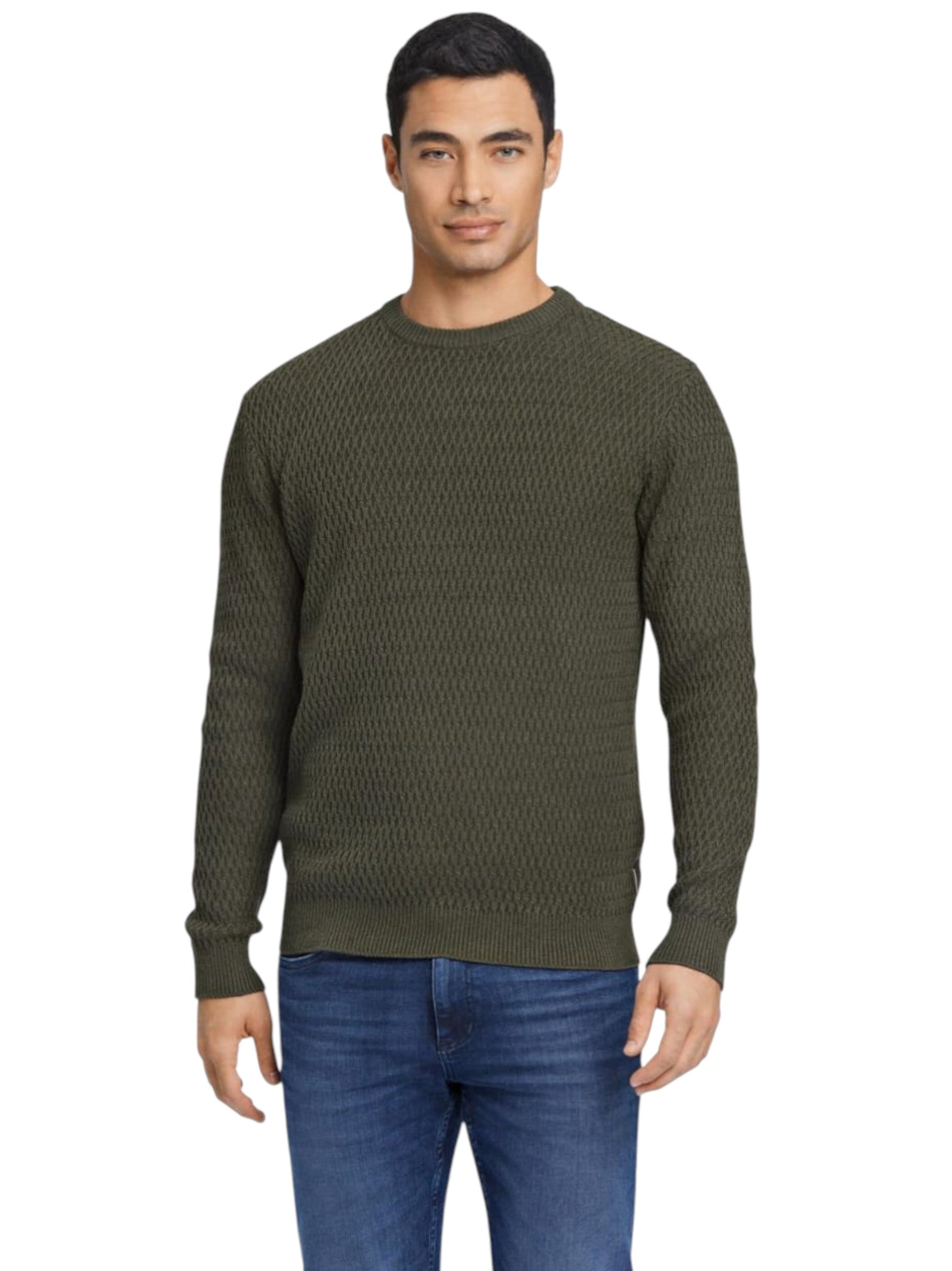 Men's Knitted Sweaters,Olive