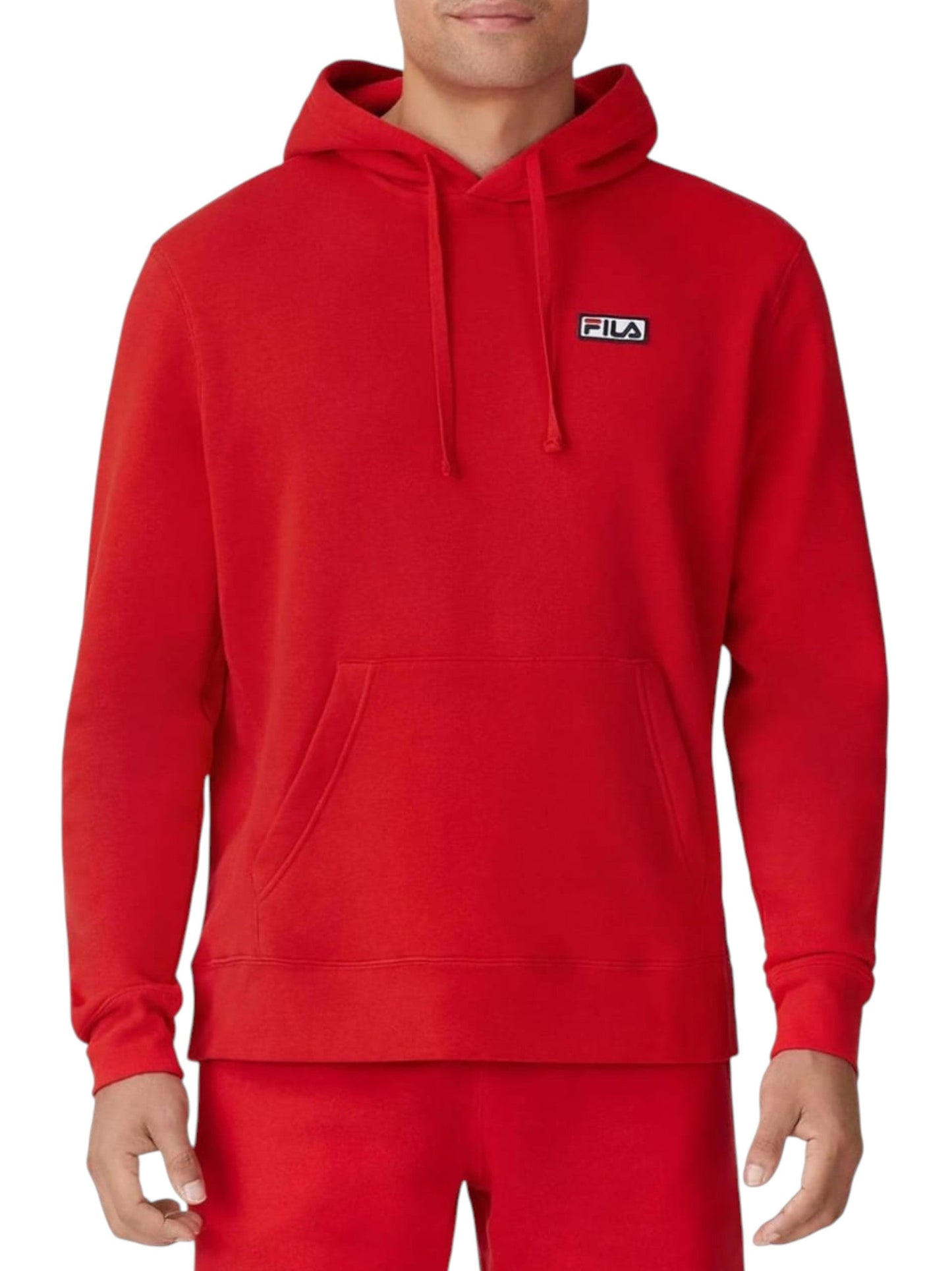 Men's Plain Hoodie,Red
