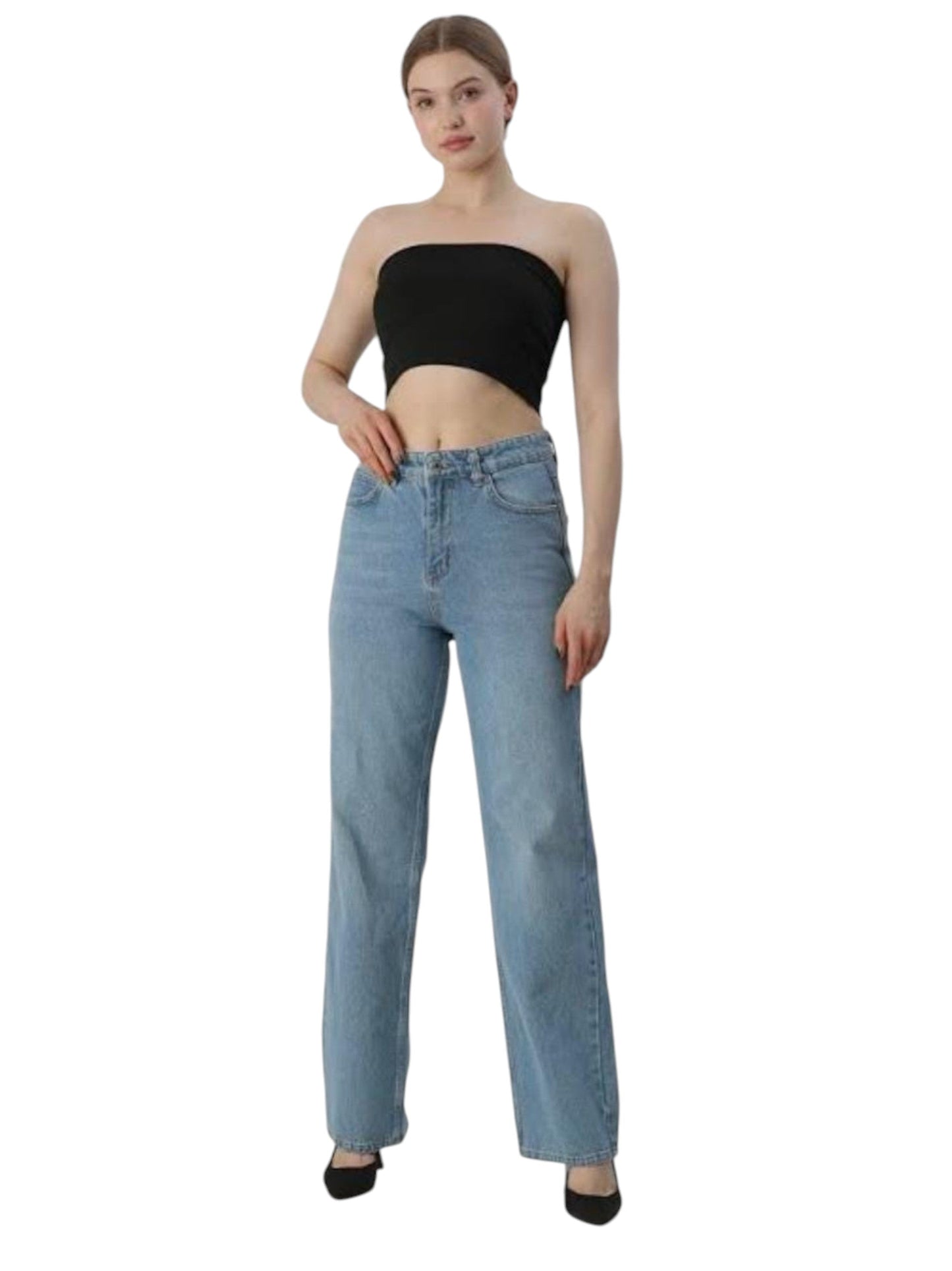 Women's Plain Jeans,Blue