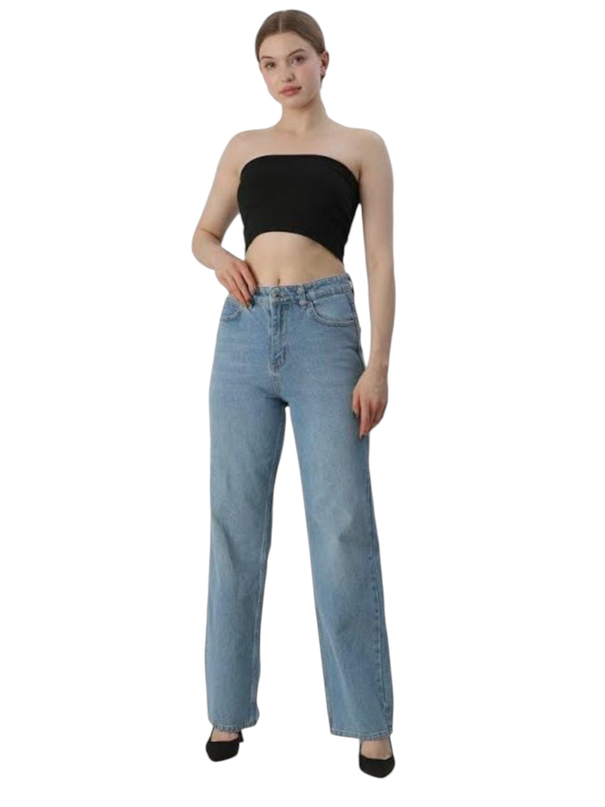 Women's Plain Jeans,Blue