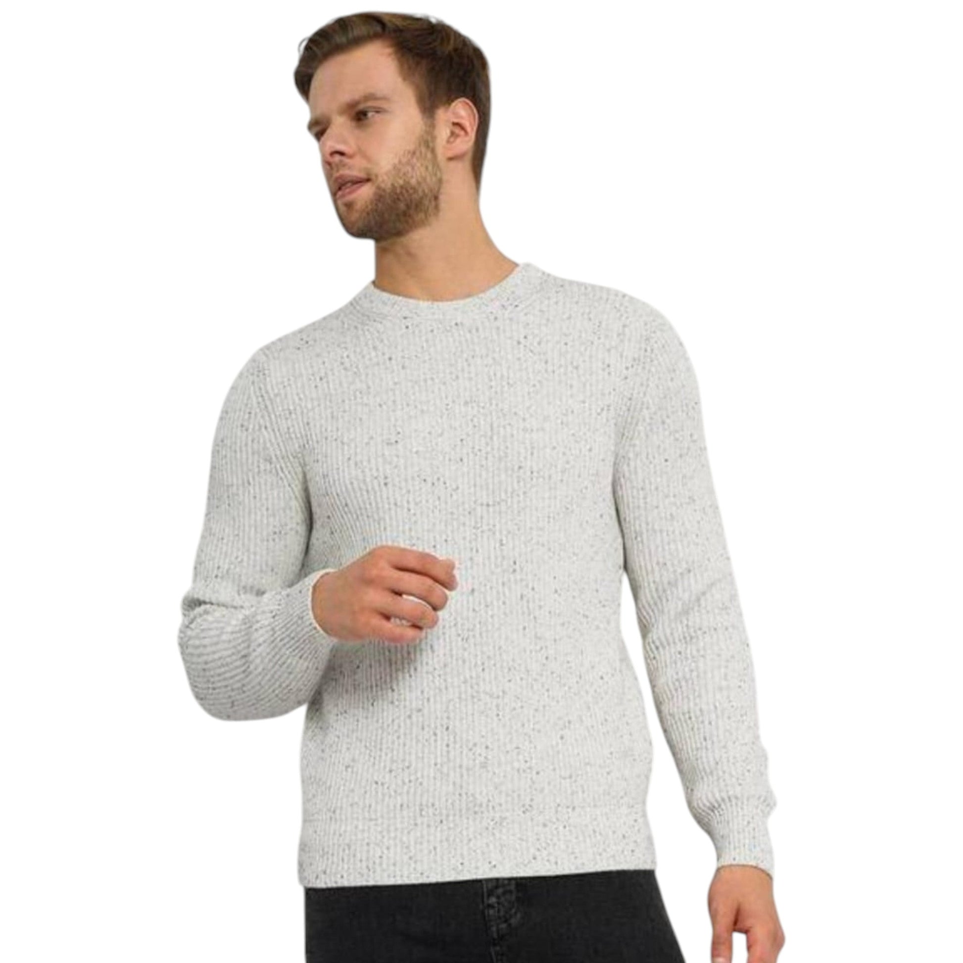 Men's Knitted Sweaters,White