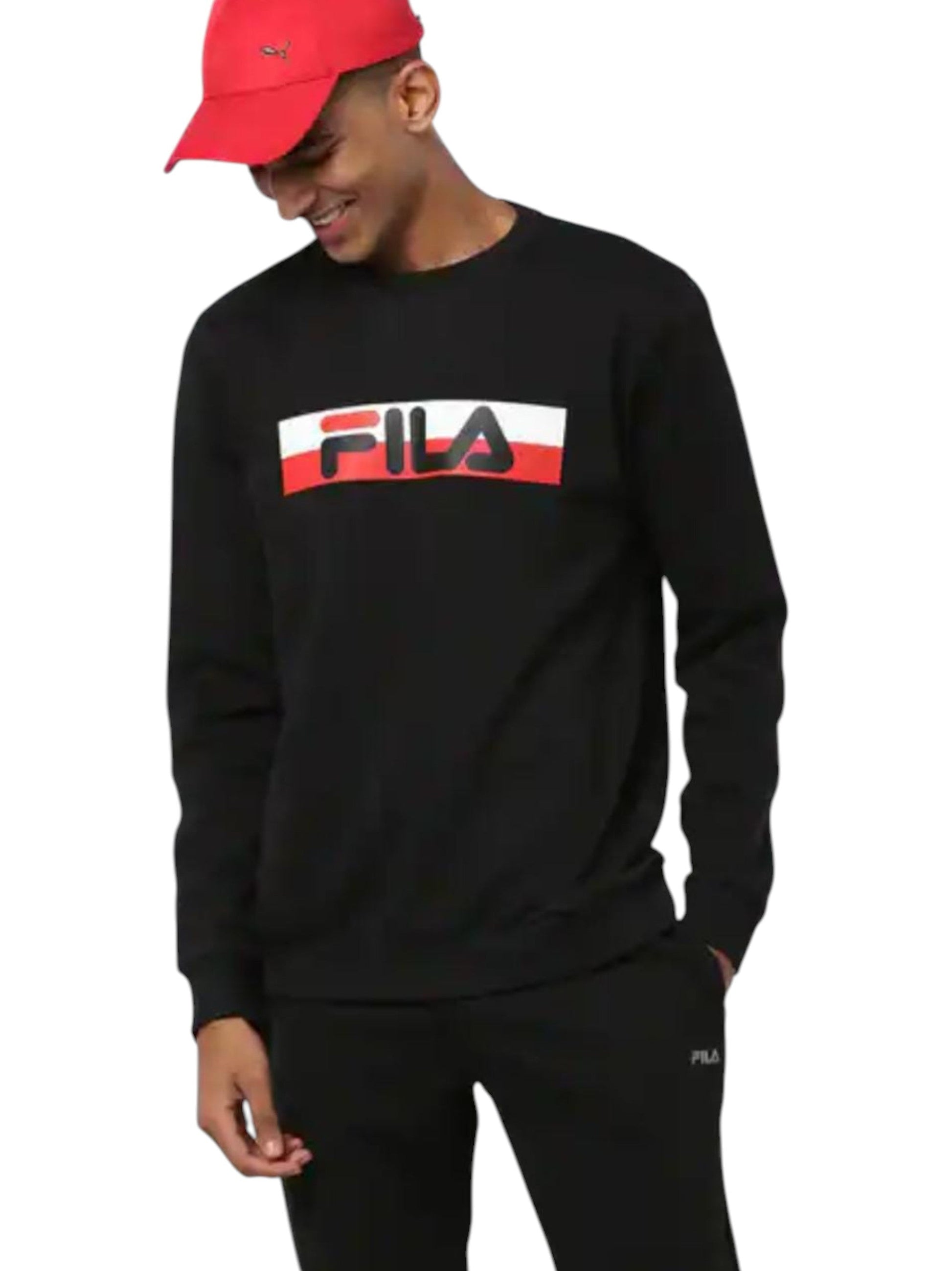 Men's Logo Printed Sweaters,Black