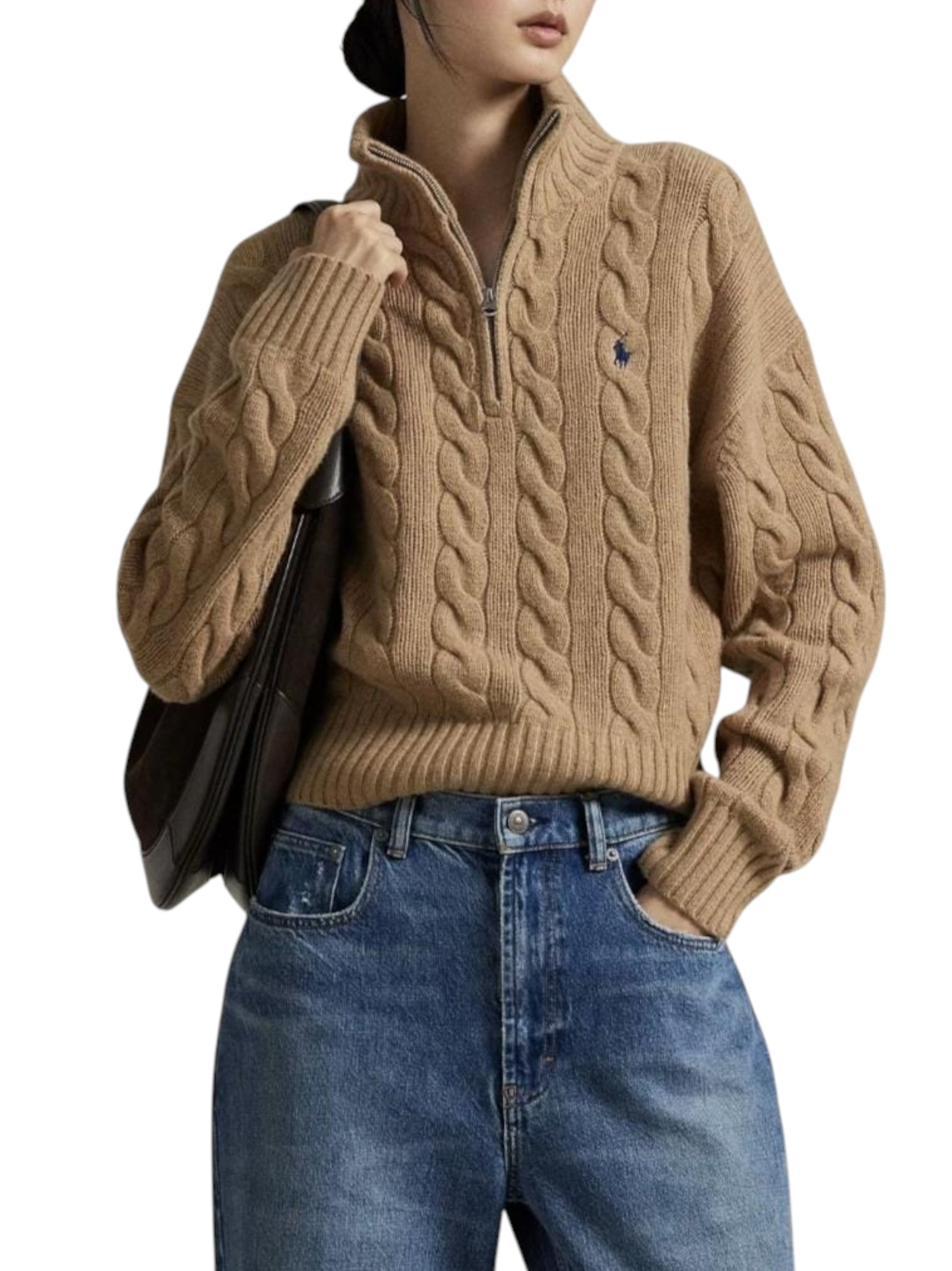 Women's Knitted Sweaters,Sand