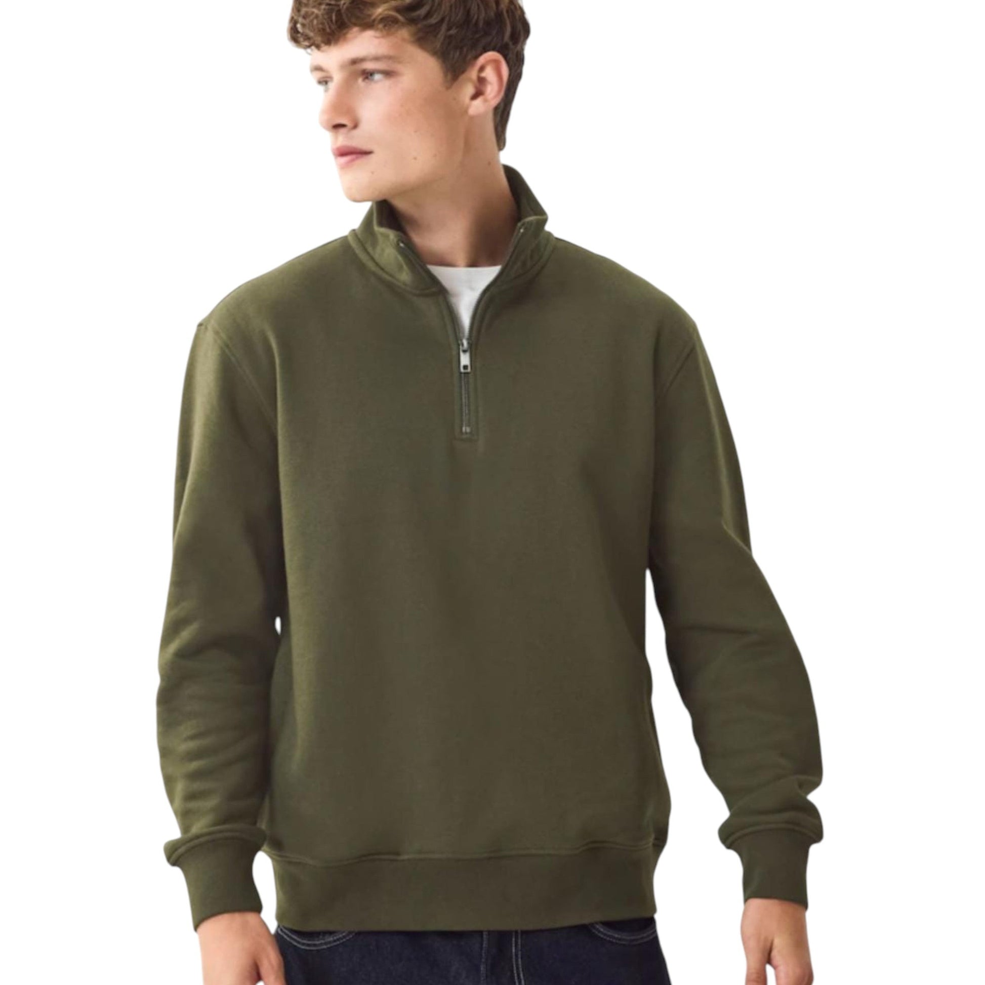 Men's Plain Sweaters,Olive