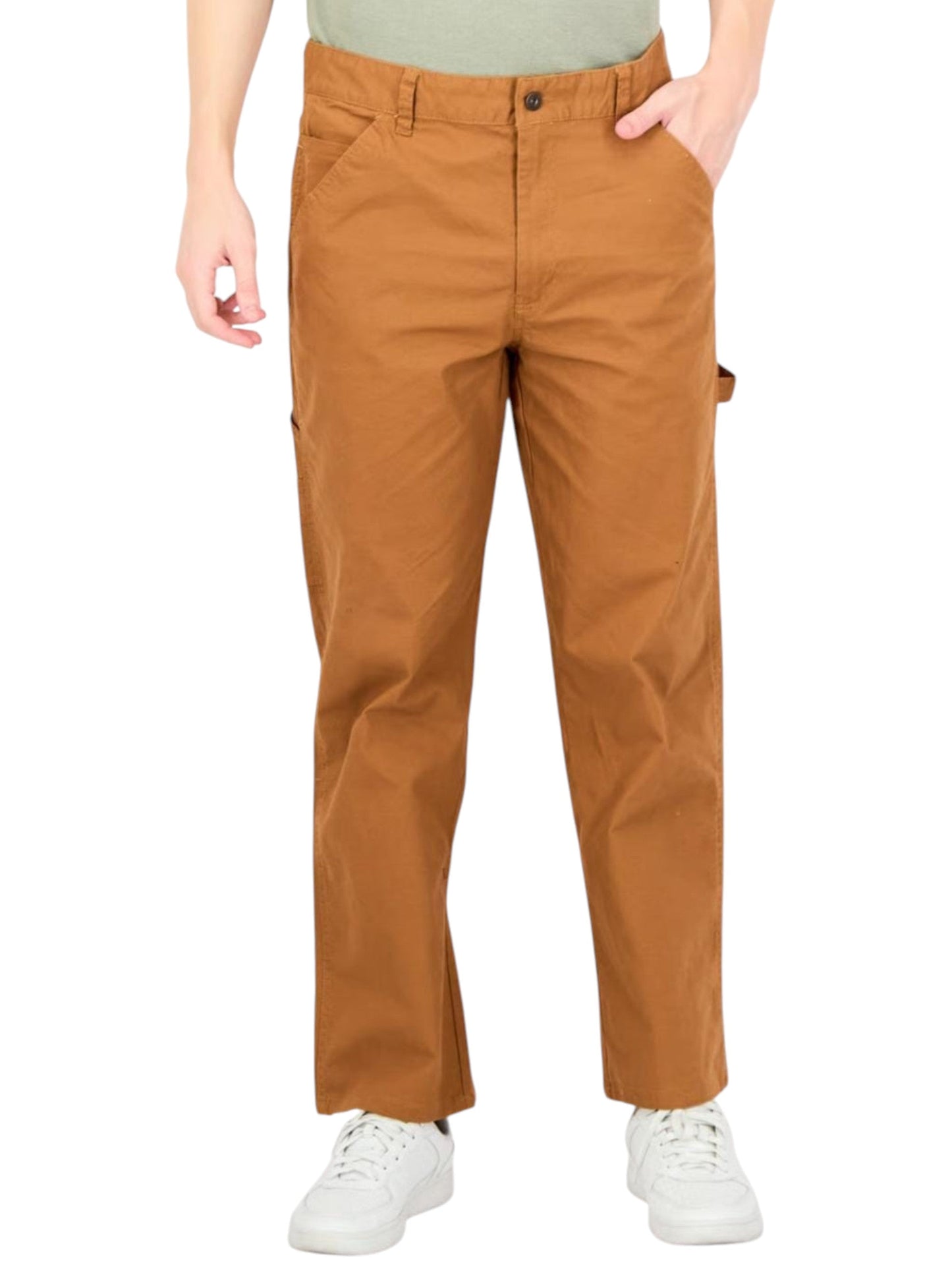 Men's Plain Casual Pant,Brown