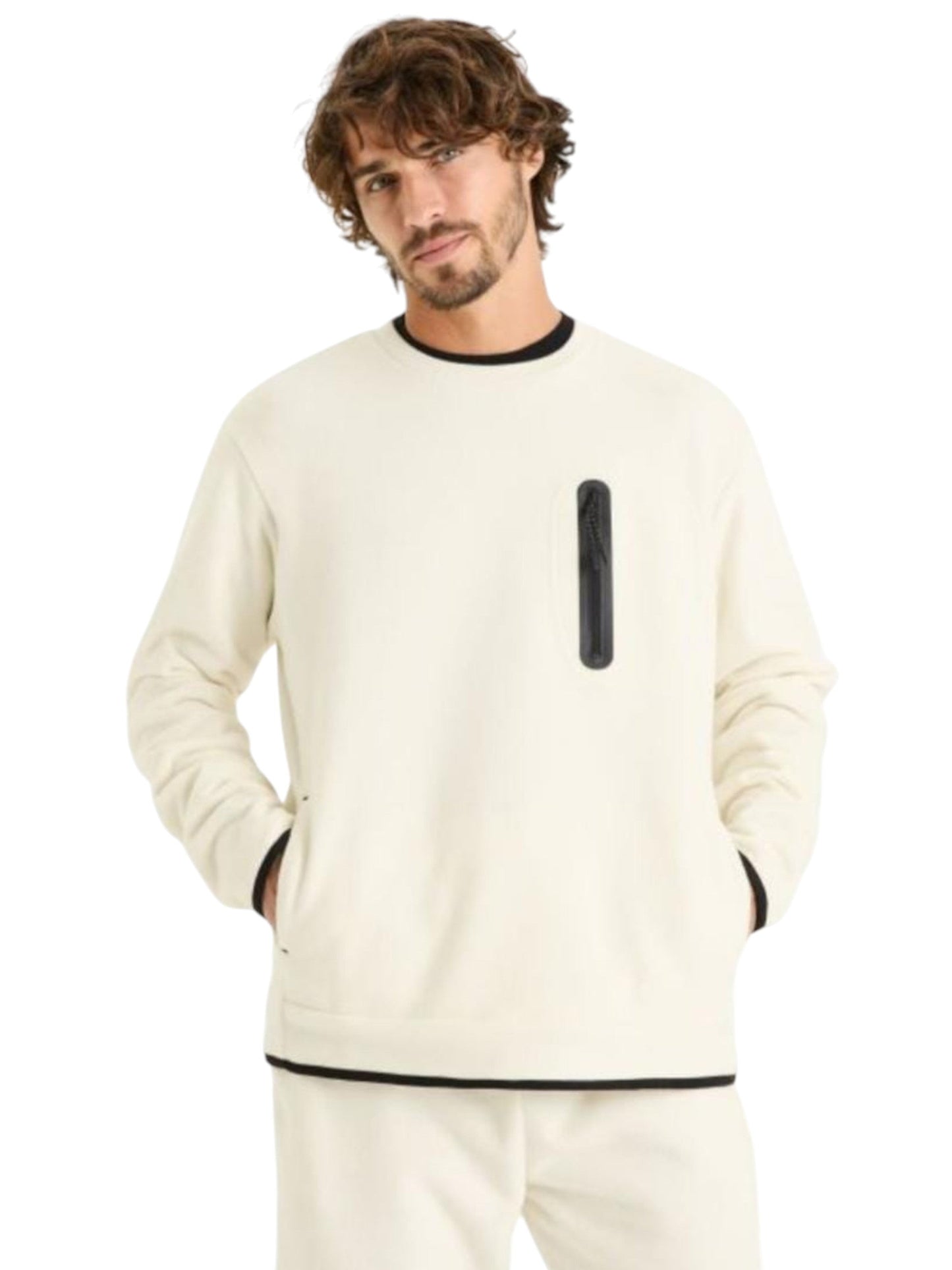 Men's Plain Sweaters,Cream