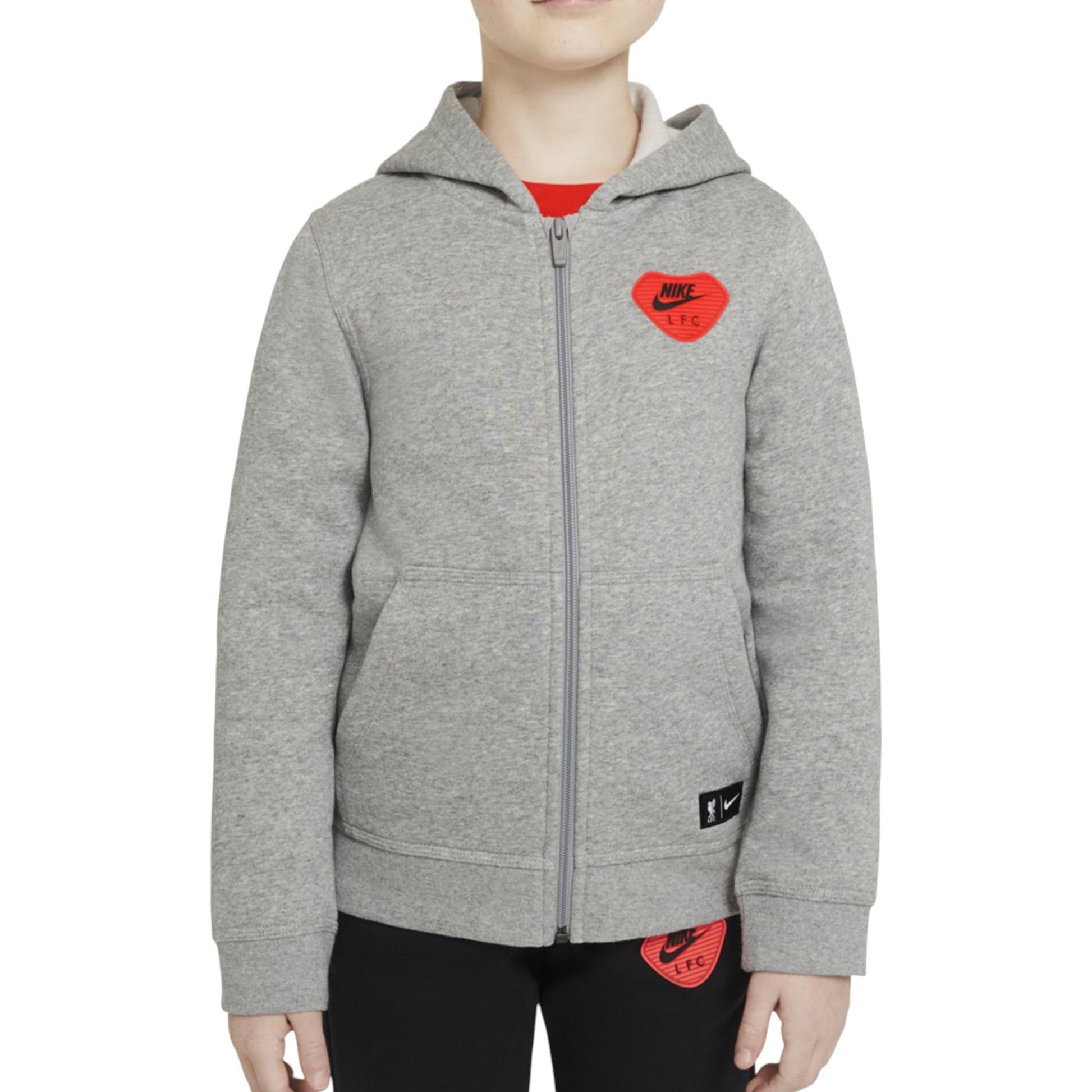 Kids Boy's Plain Solid Hoodie,Light Grey