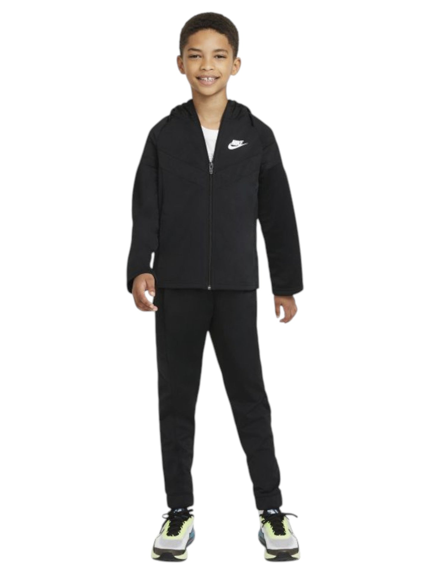 Kids Boy's Plain Solid Pajama Set,Black