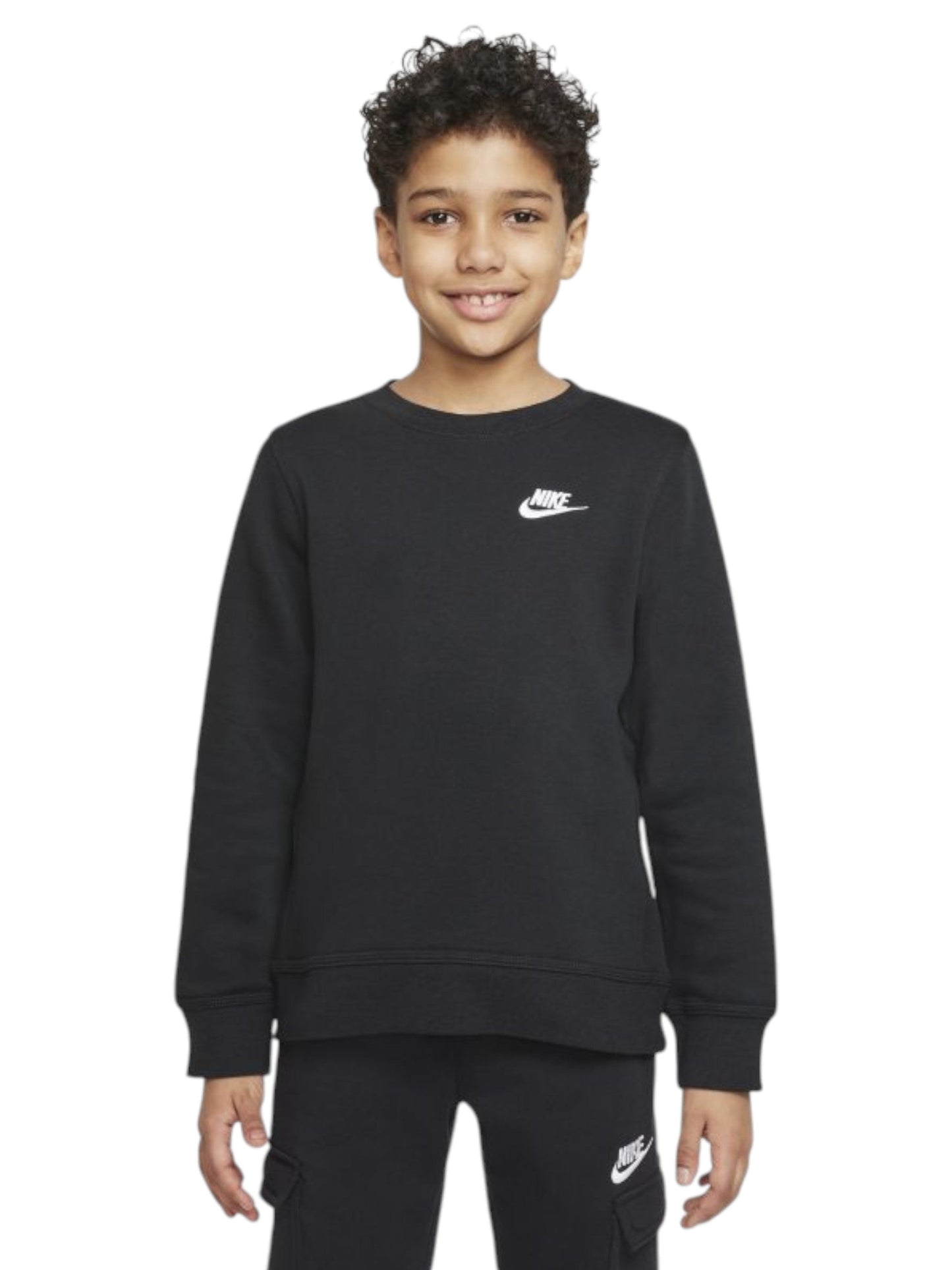 Kids Boy's Plain Solid Sweaters,Black