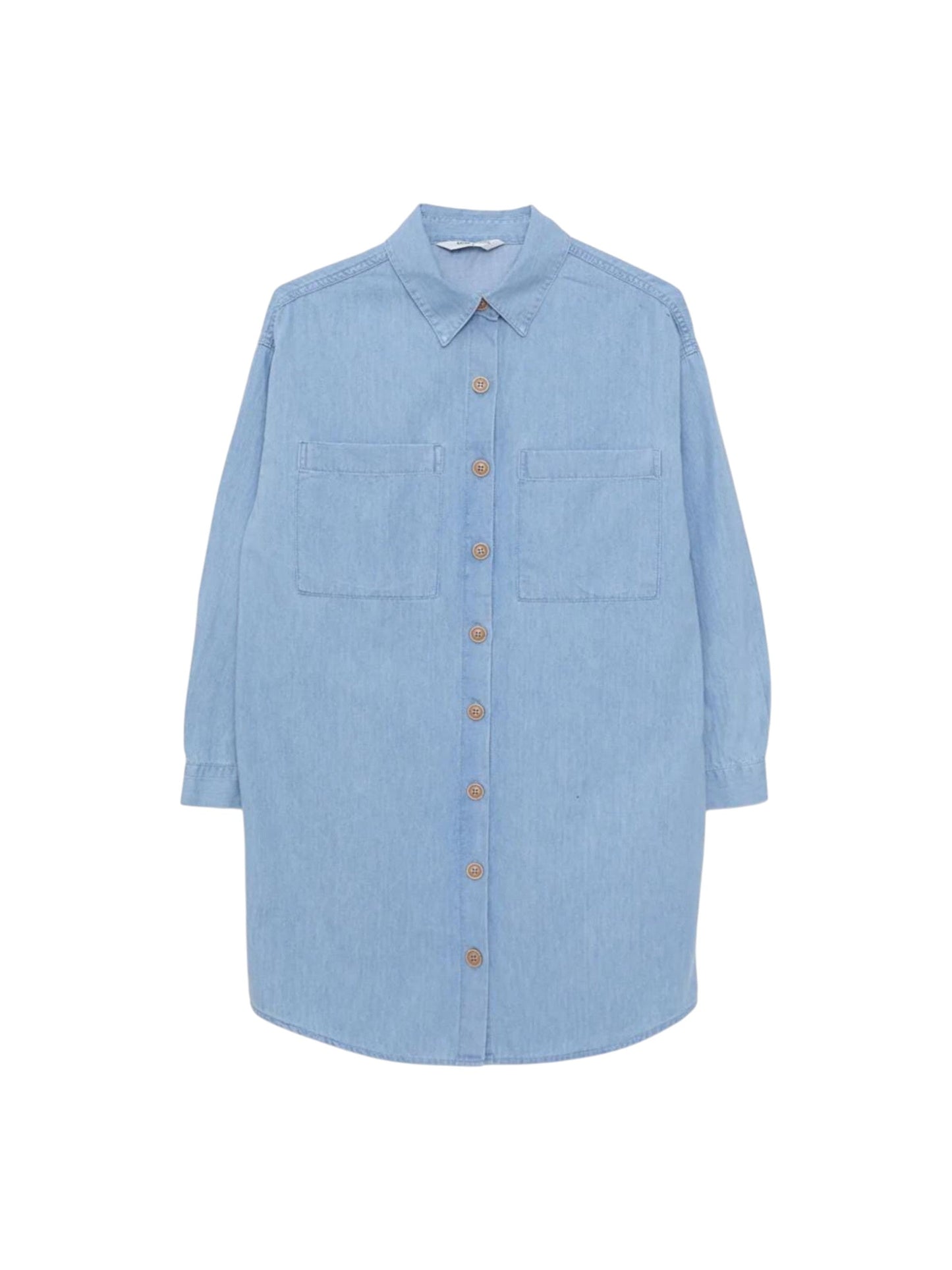 Women's Plain Solid Denim Dress,Light Blue