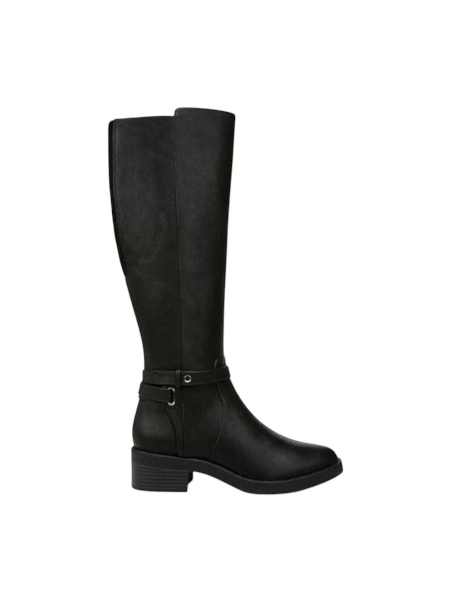 Women's Plain Knee High Shoes,Black