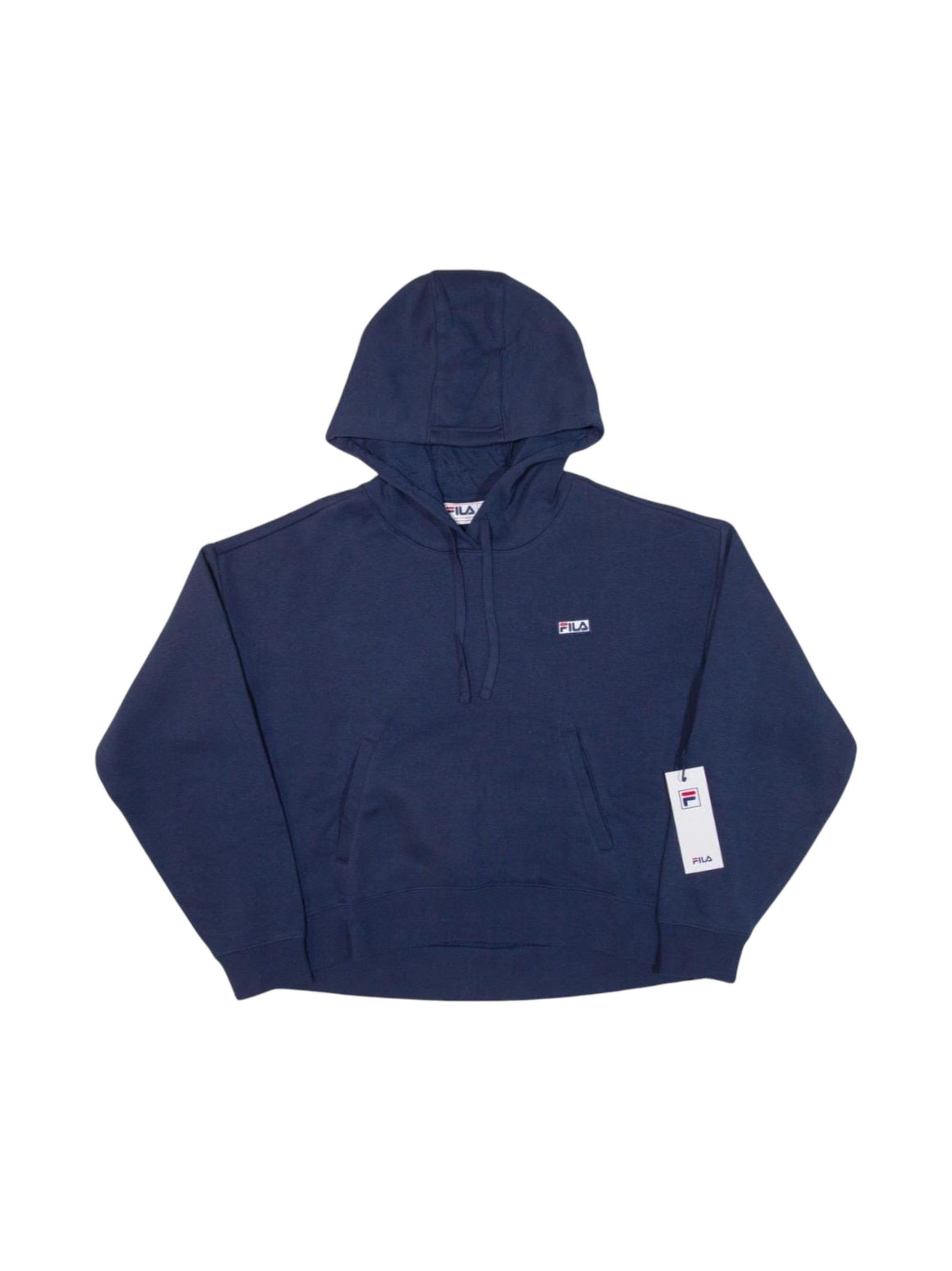 Women's Plain Solid Hoodie,Navy