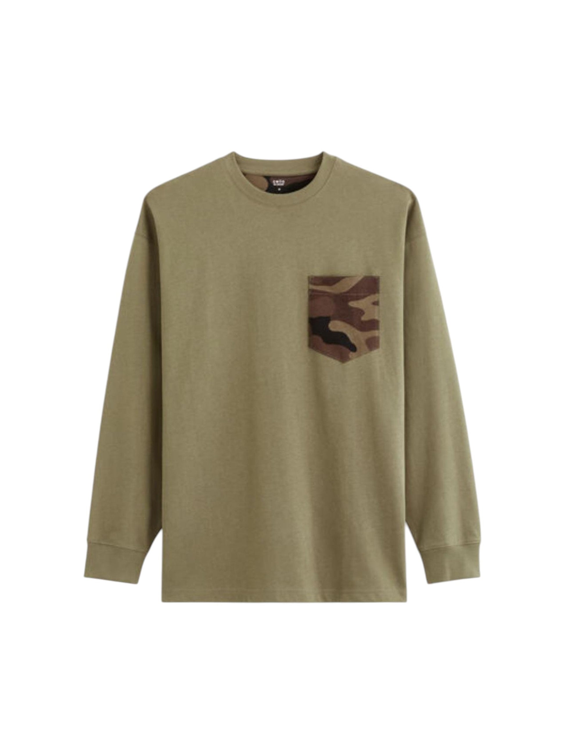 Men's Plain Solid Casual Top,Olive