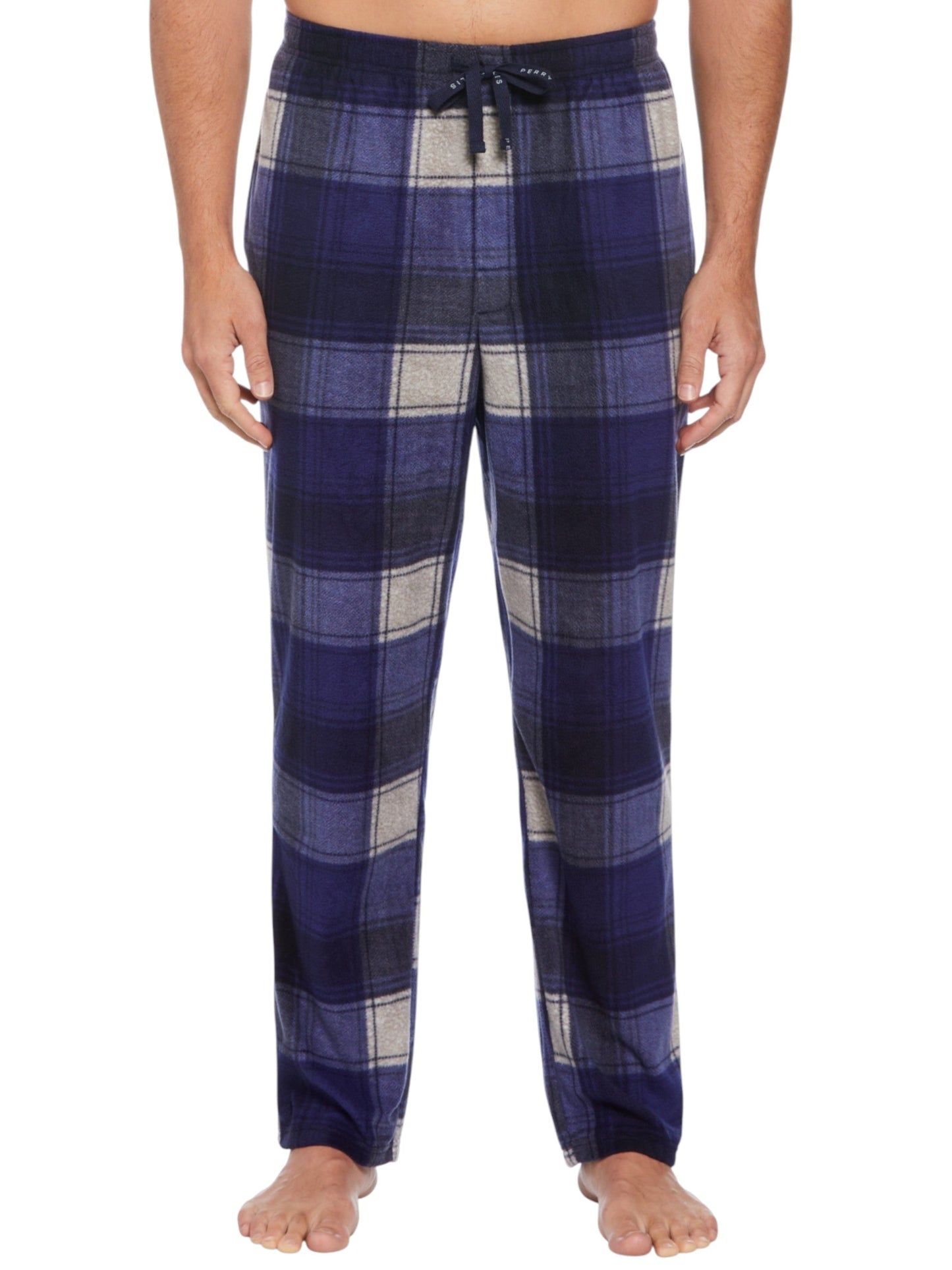 Men's Plaid Sleepwear Pant,Navy