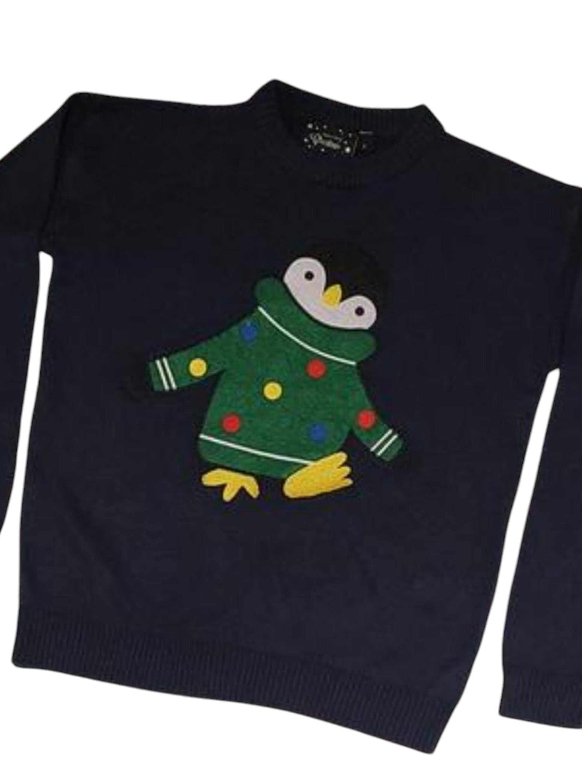 Women's Graphic Printed Sweaters,Navy