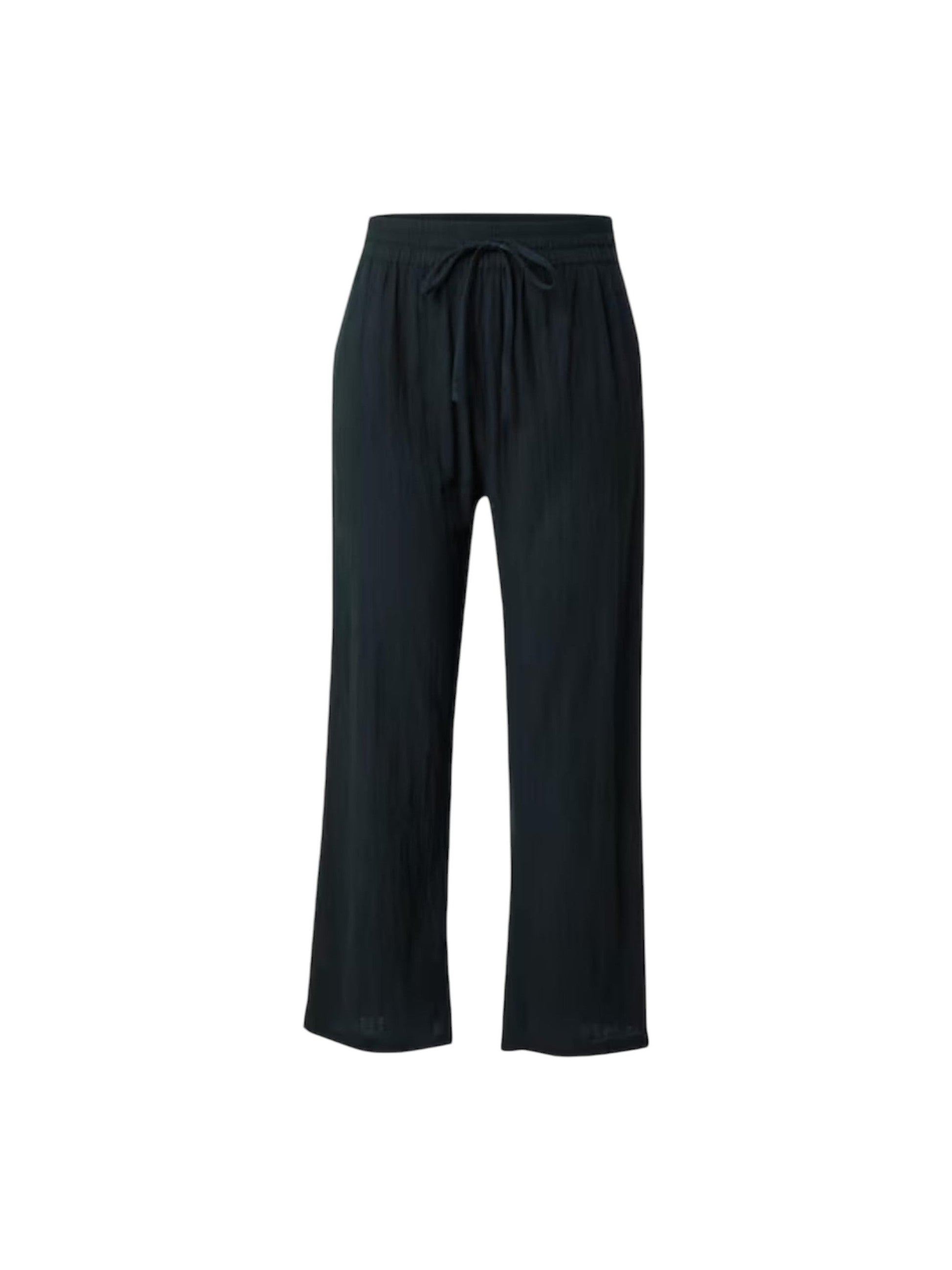 Women's Plain Solid Sleepwear Pant,Black