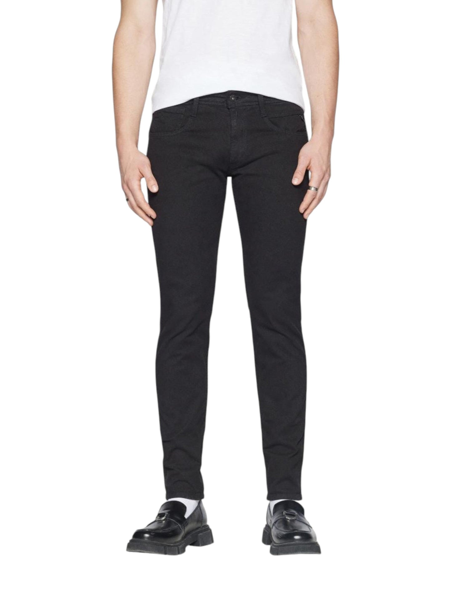Men's Washed Jeans,Black