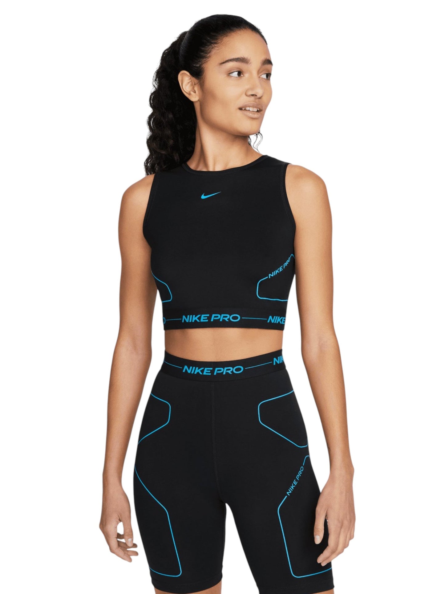 Women's Brand Logo Printed Sport Top ,Black
