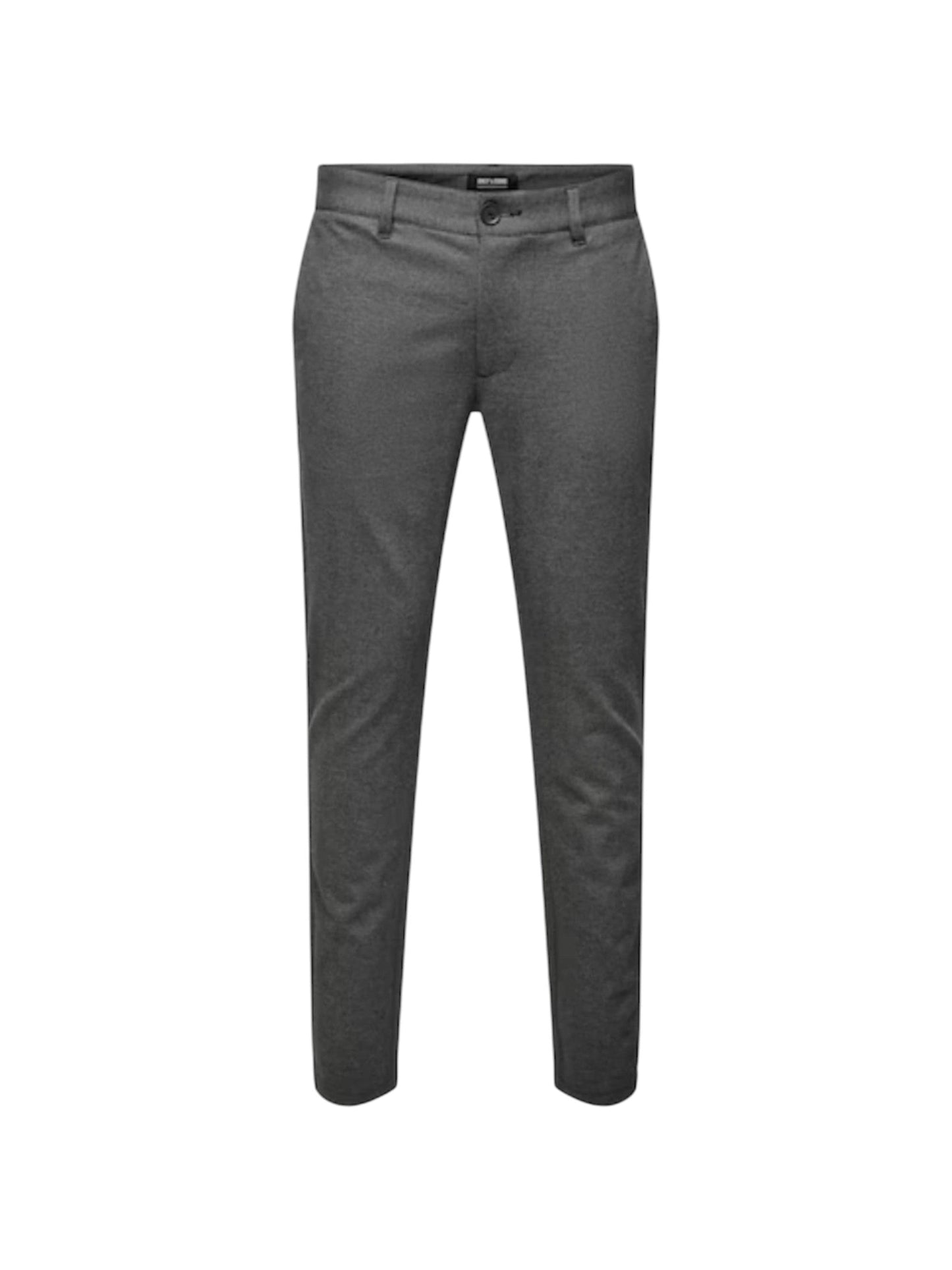 Men's Plain Solid Classic Pants,Grey