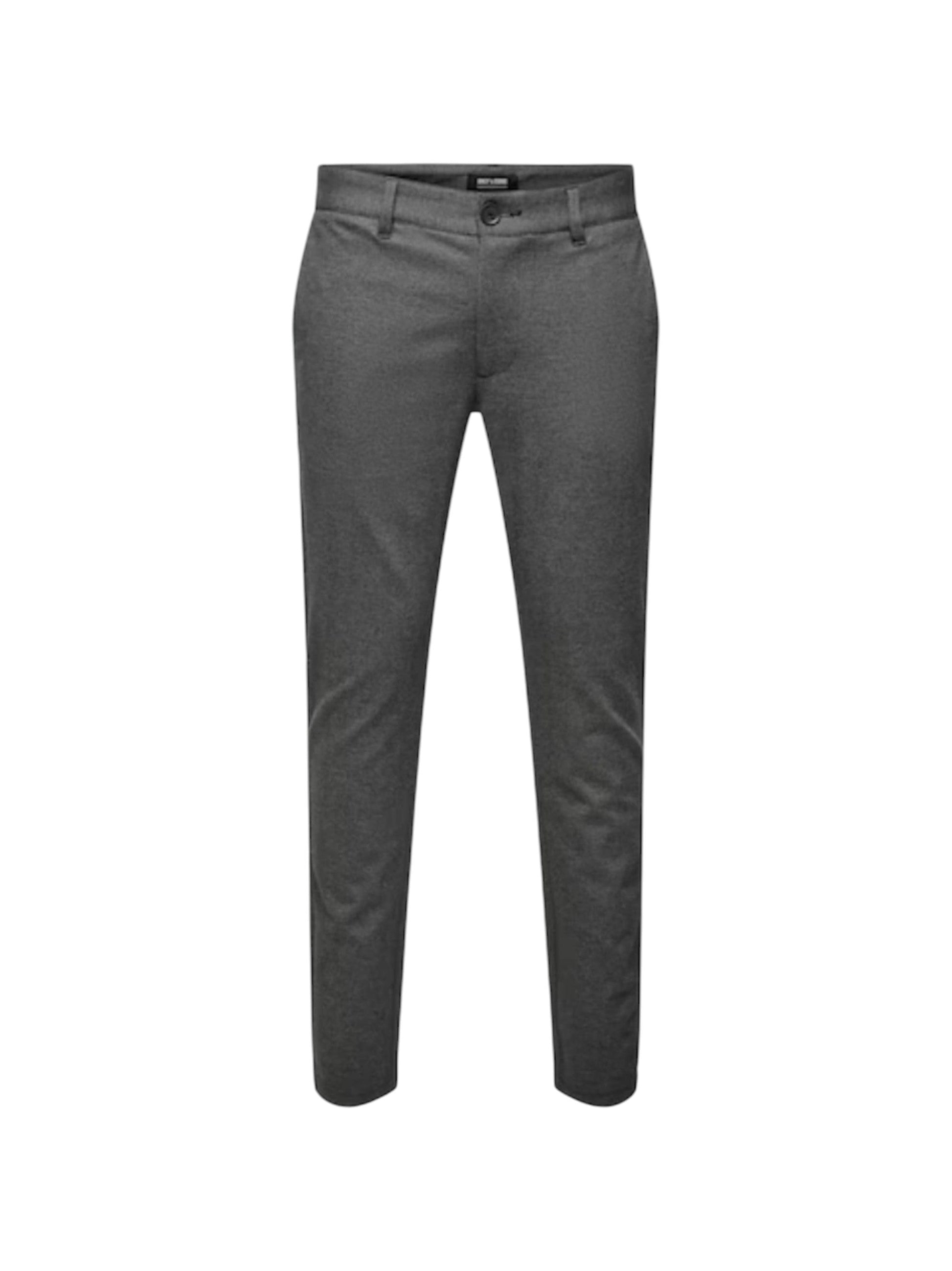 Men's Plain Solid Classic Pants,Grey