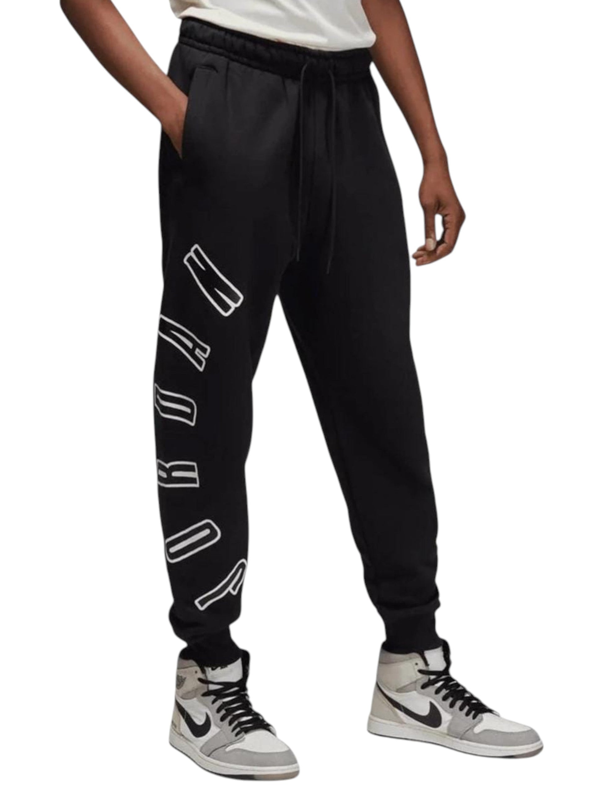 Men's Brand Logo Printed Pant,Black