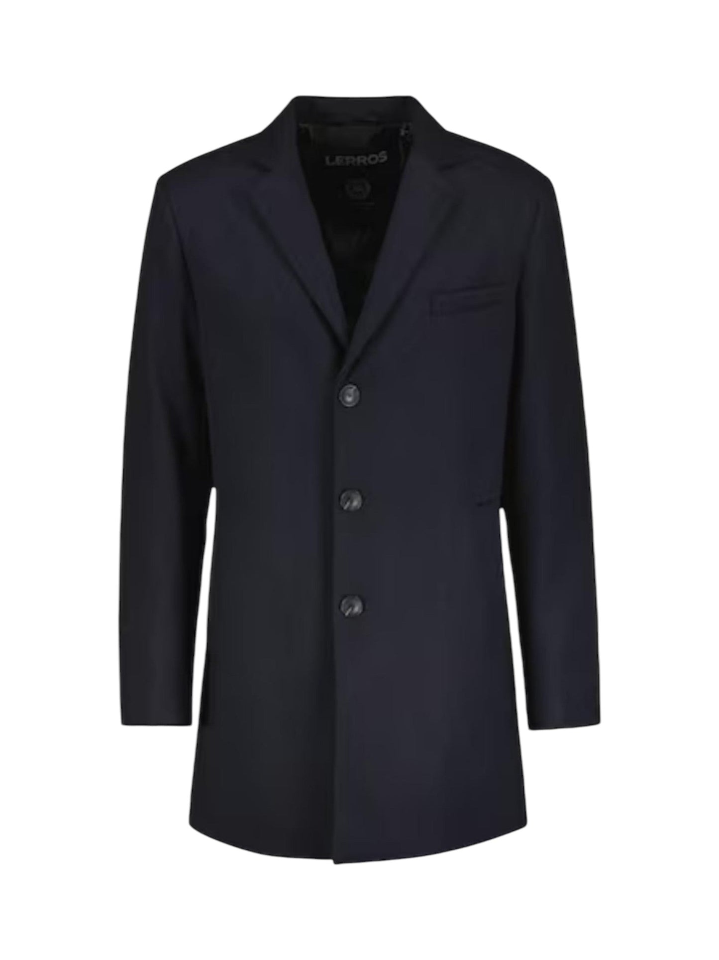 Men's Plain Solid Classic Coat,Navy
