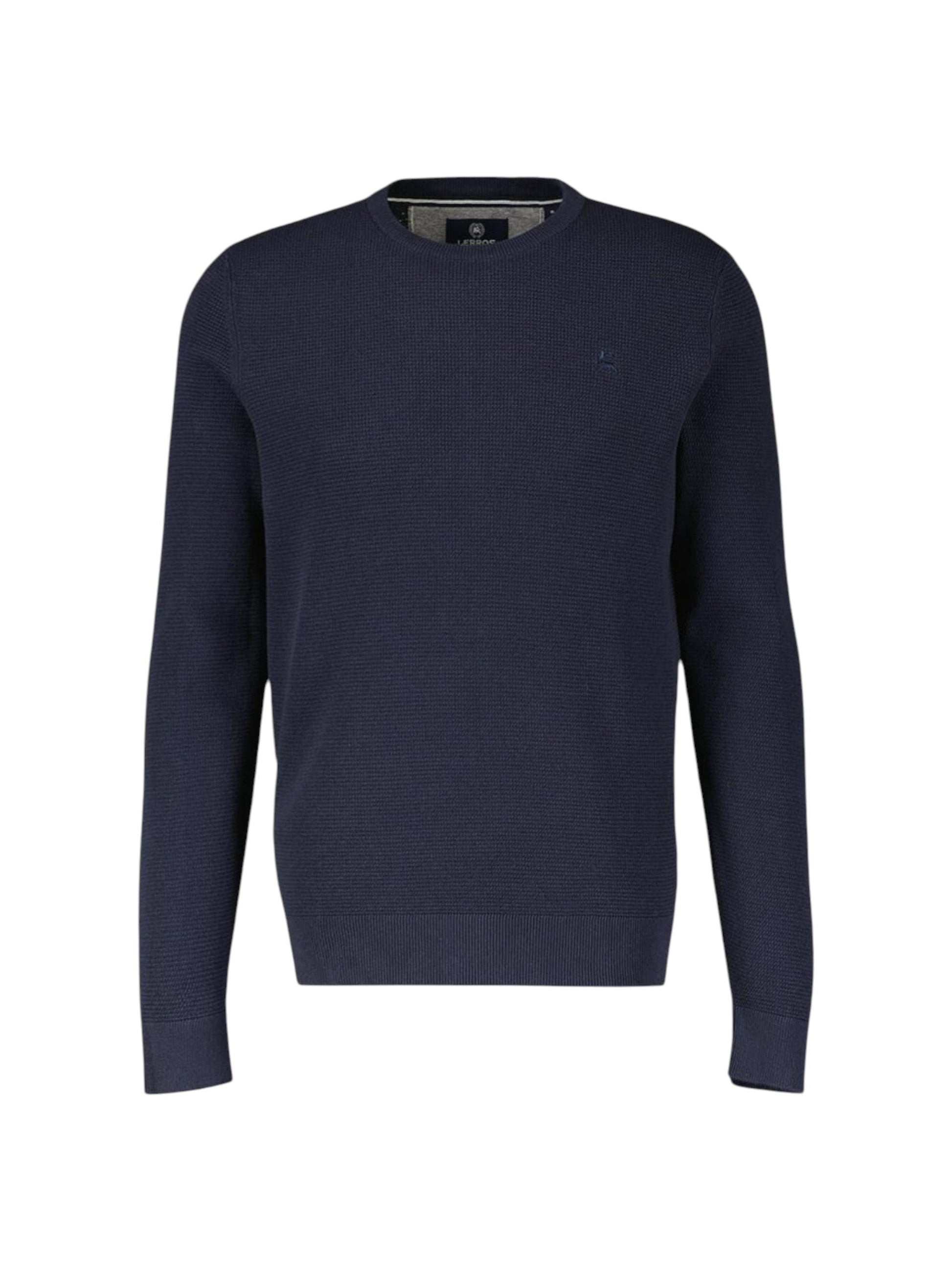 Men's Textured Sweaters,Navy