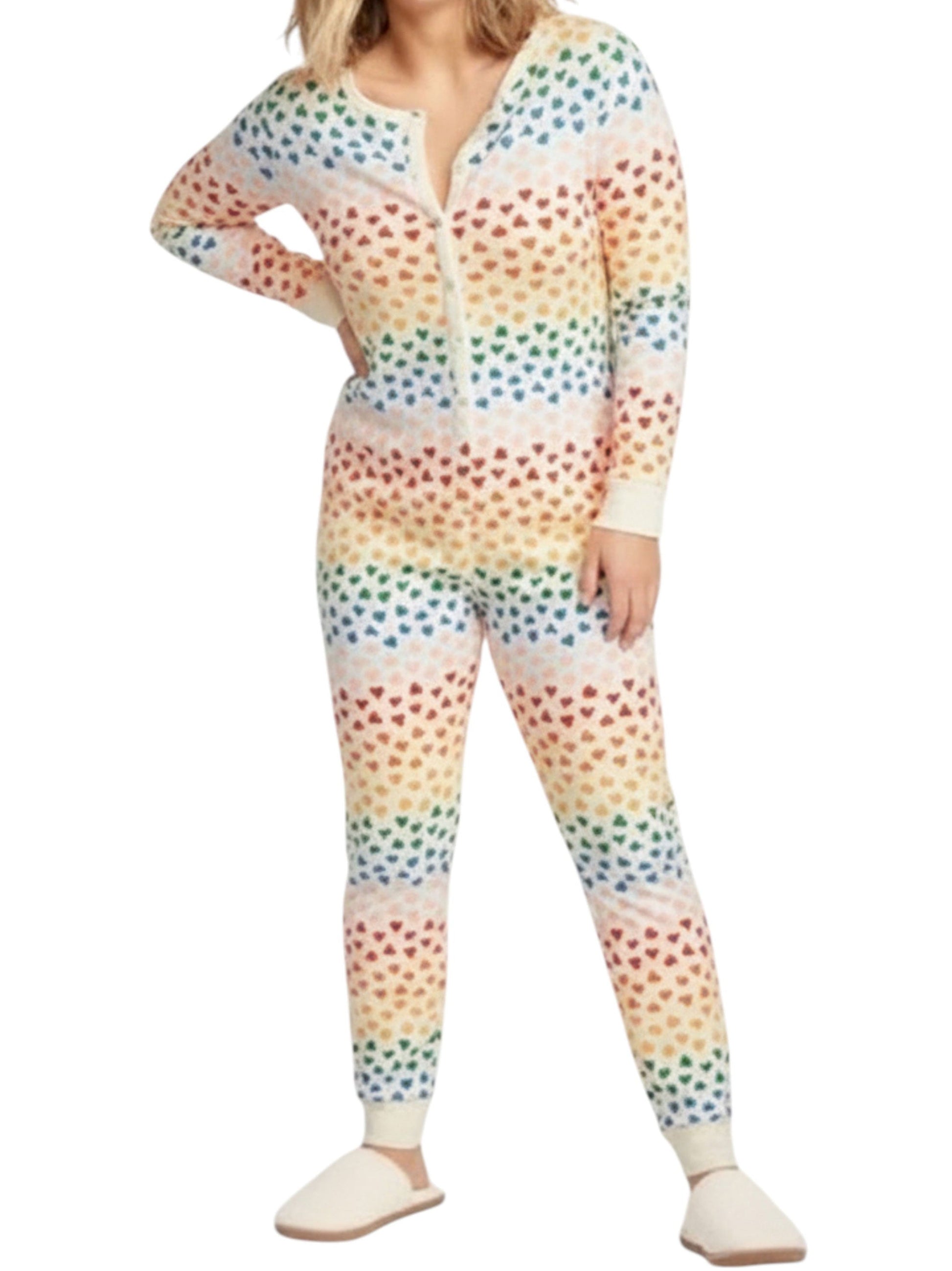 Kids Girl's Heart Printed Jumpsuit,Muti