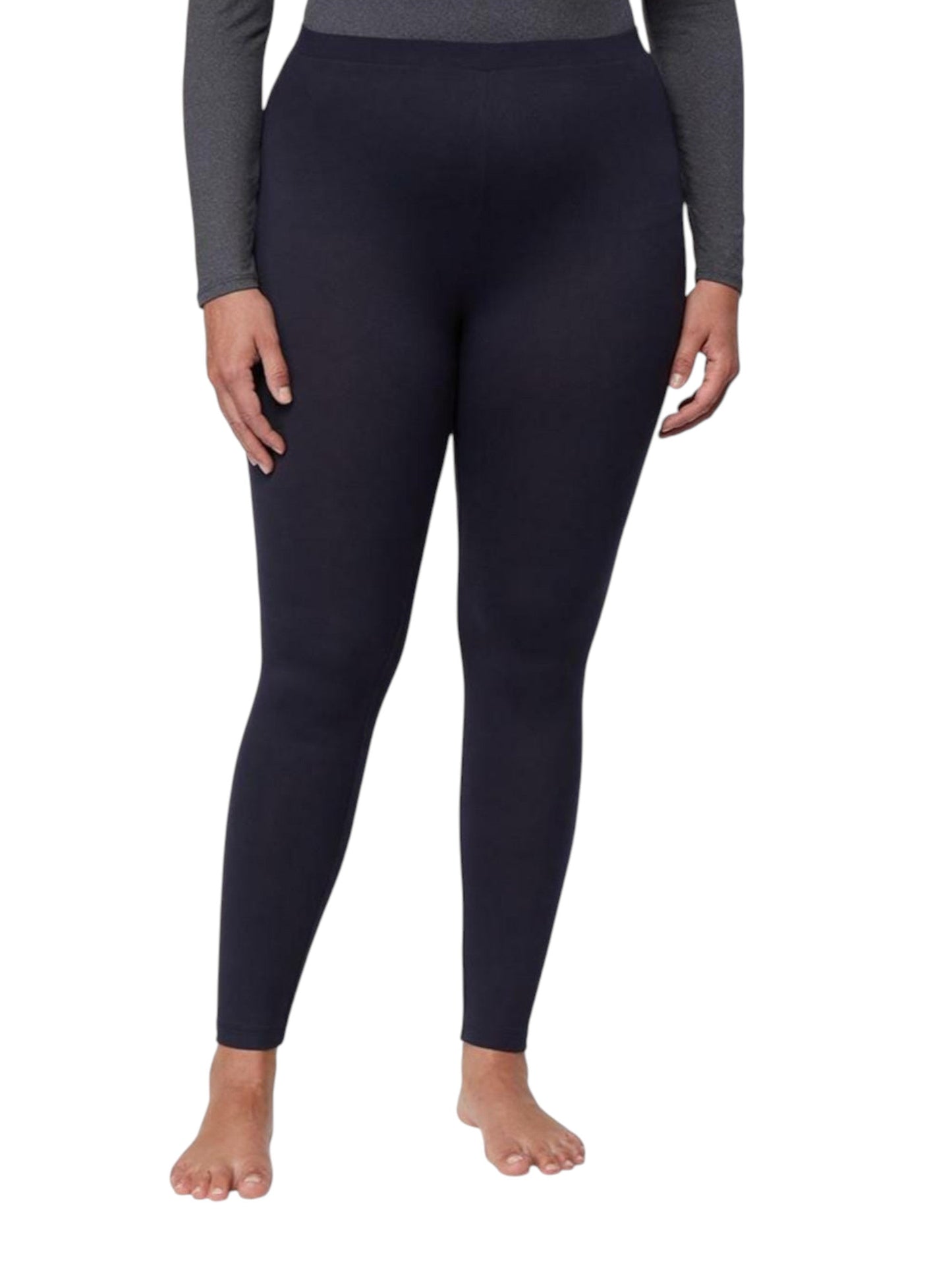 Women's Plain Solid Legging,Black