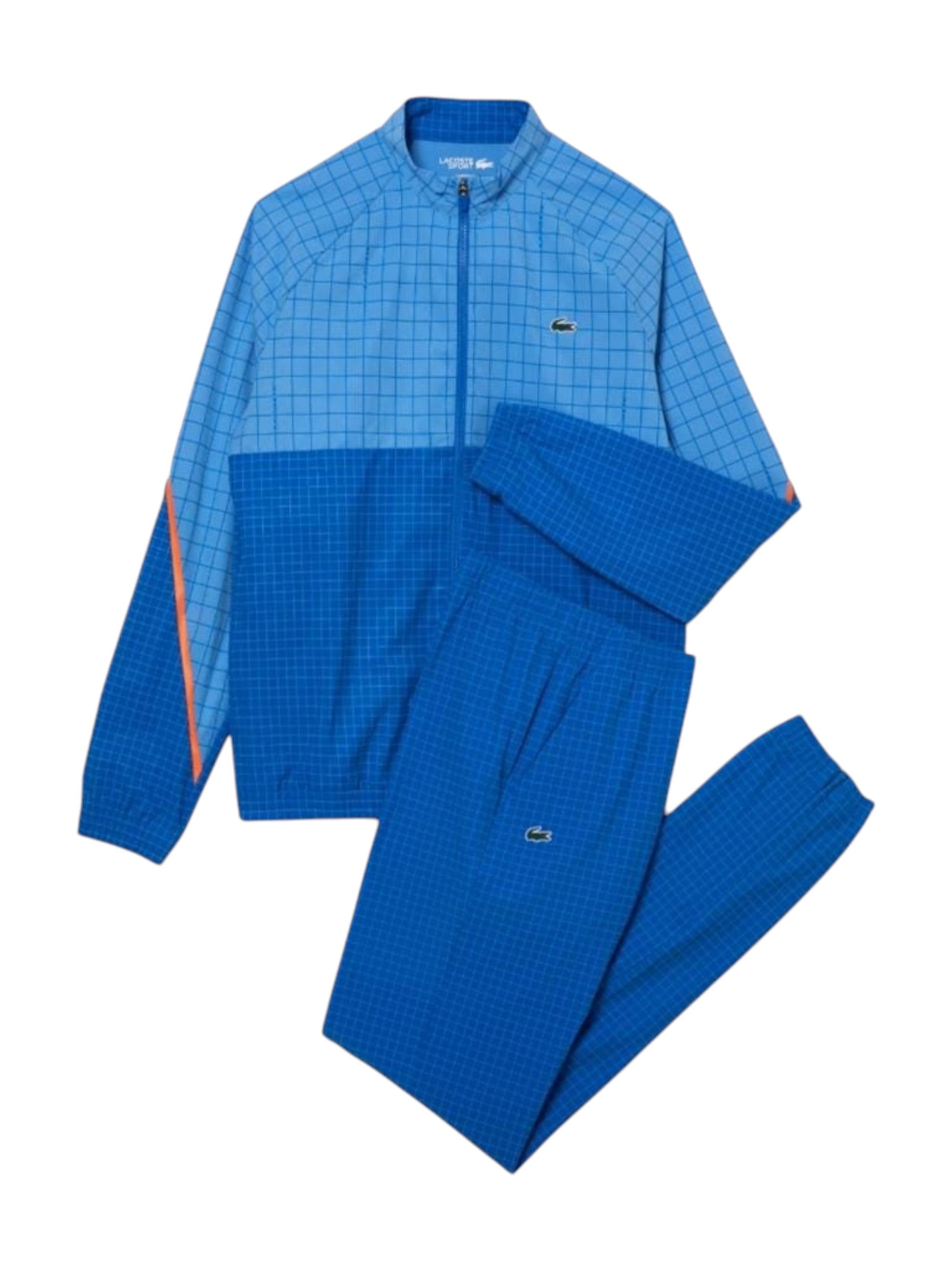 Men's Plaid Pajama Set Sweaters &Pant,Blue