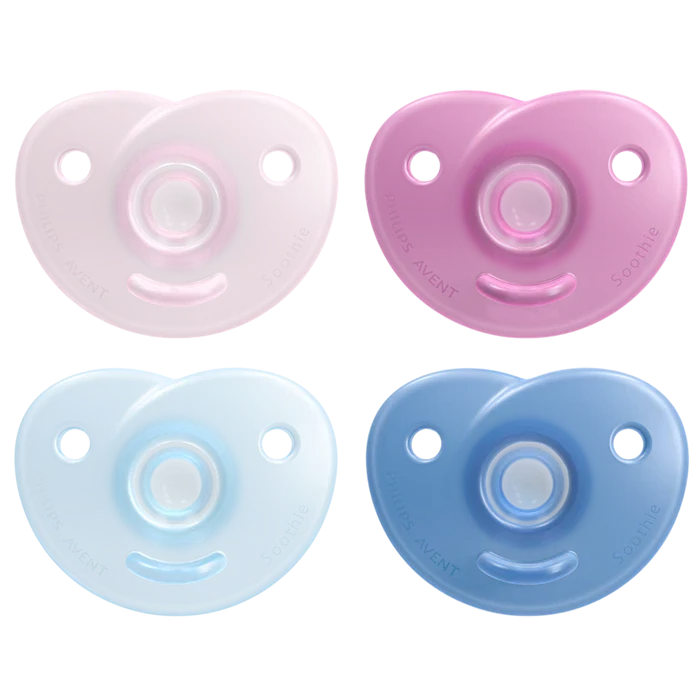 Avent - 2 Curved Soothie Mix 0-6m+