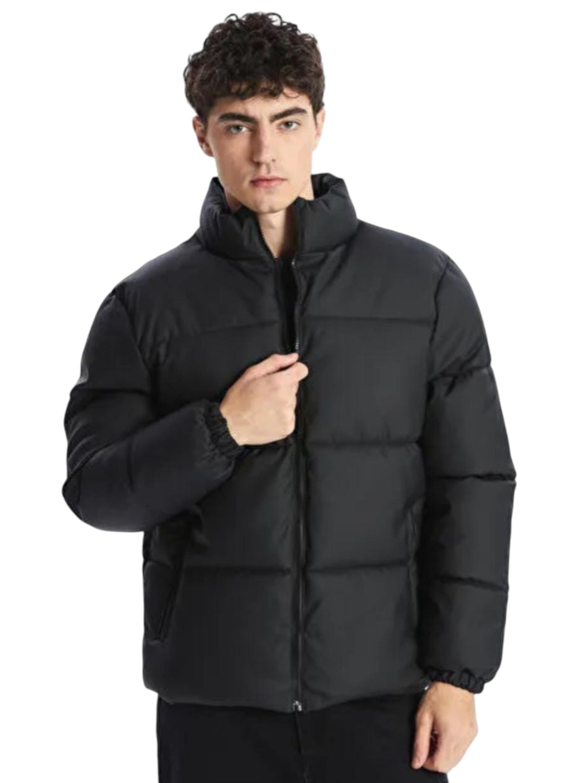Men's Quilted Jacket,Black