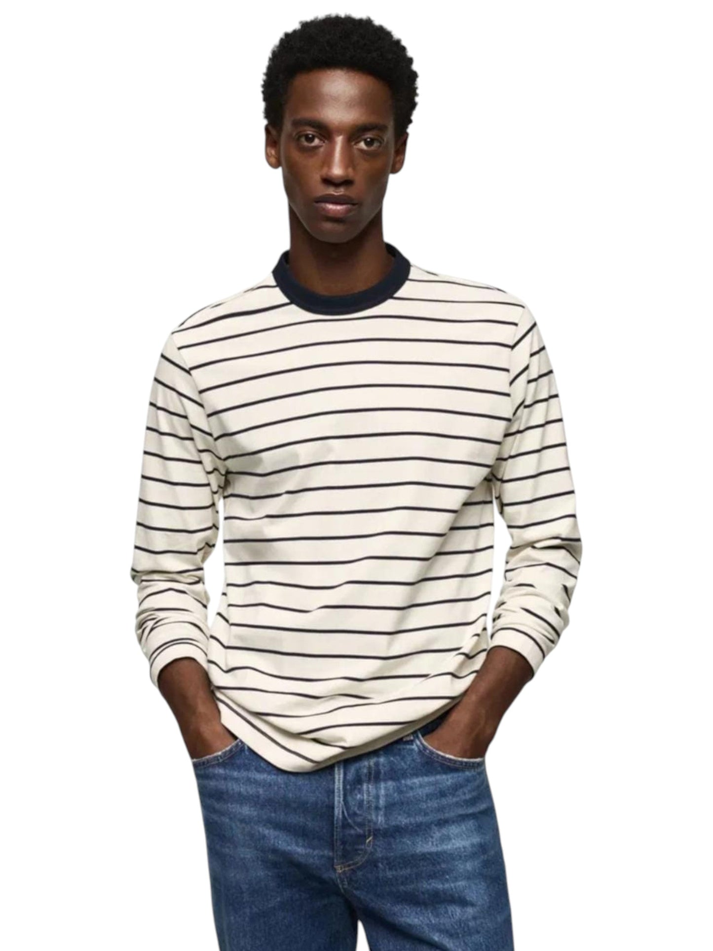Men's Striped Top,White