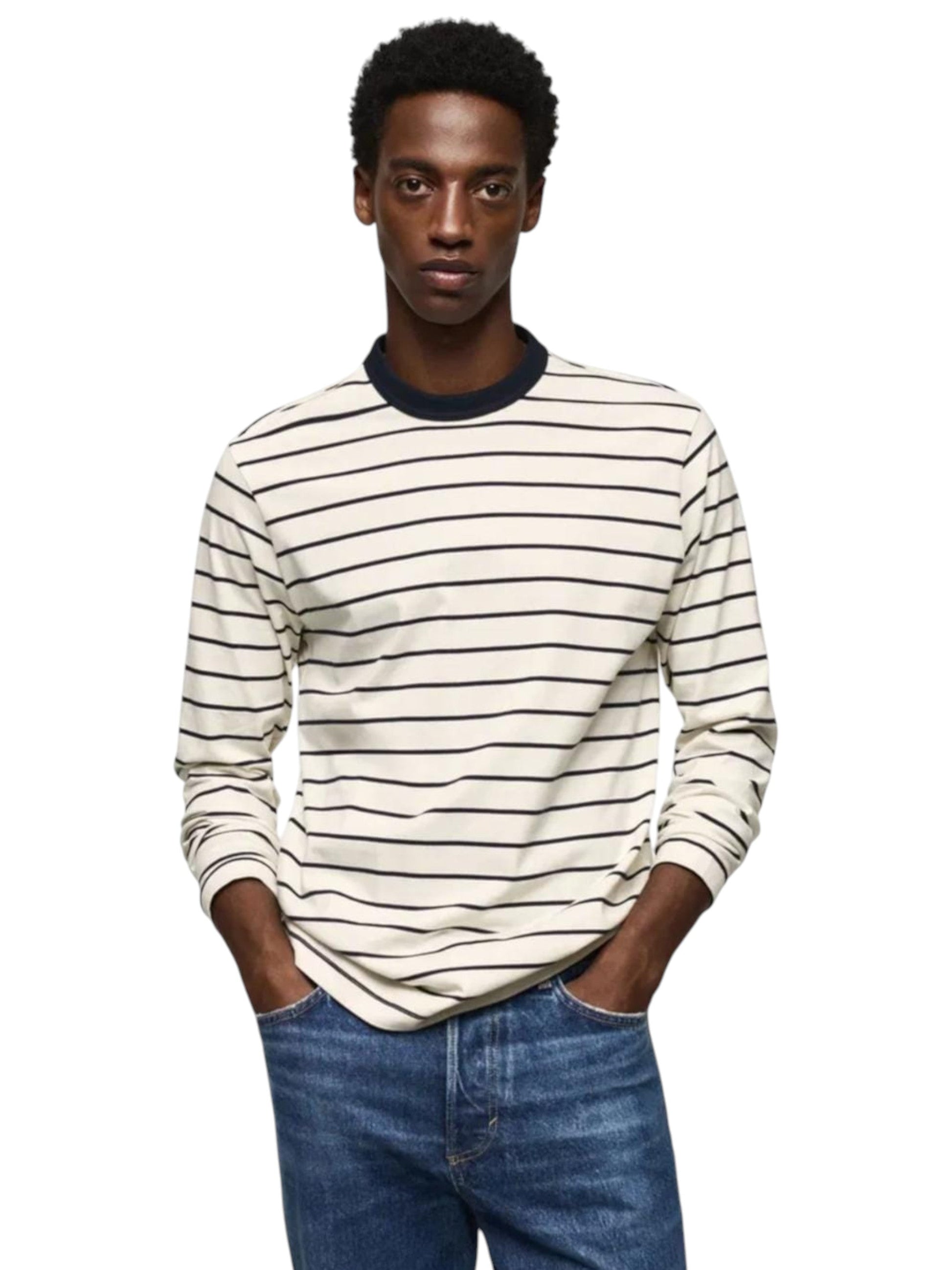 Men's Striped Top,White