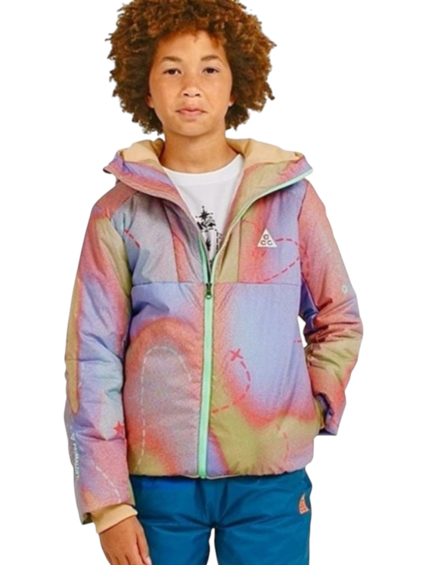 Kids Boy's Colorblocked Quilted Jacket,Multi