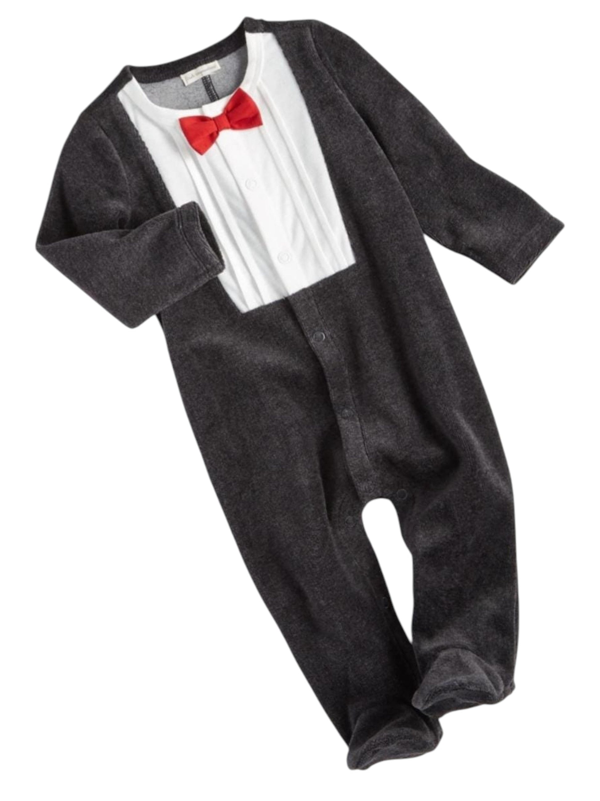Kids Boy's Plain Jumpsuit,Grey