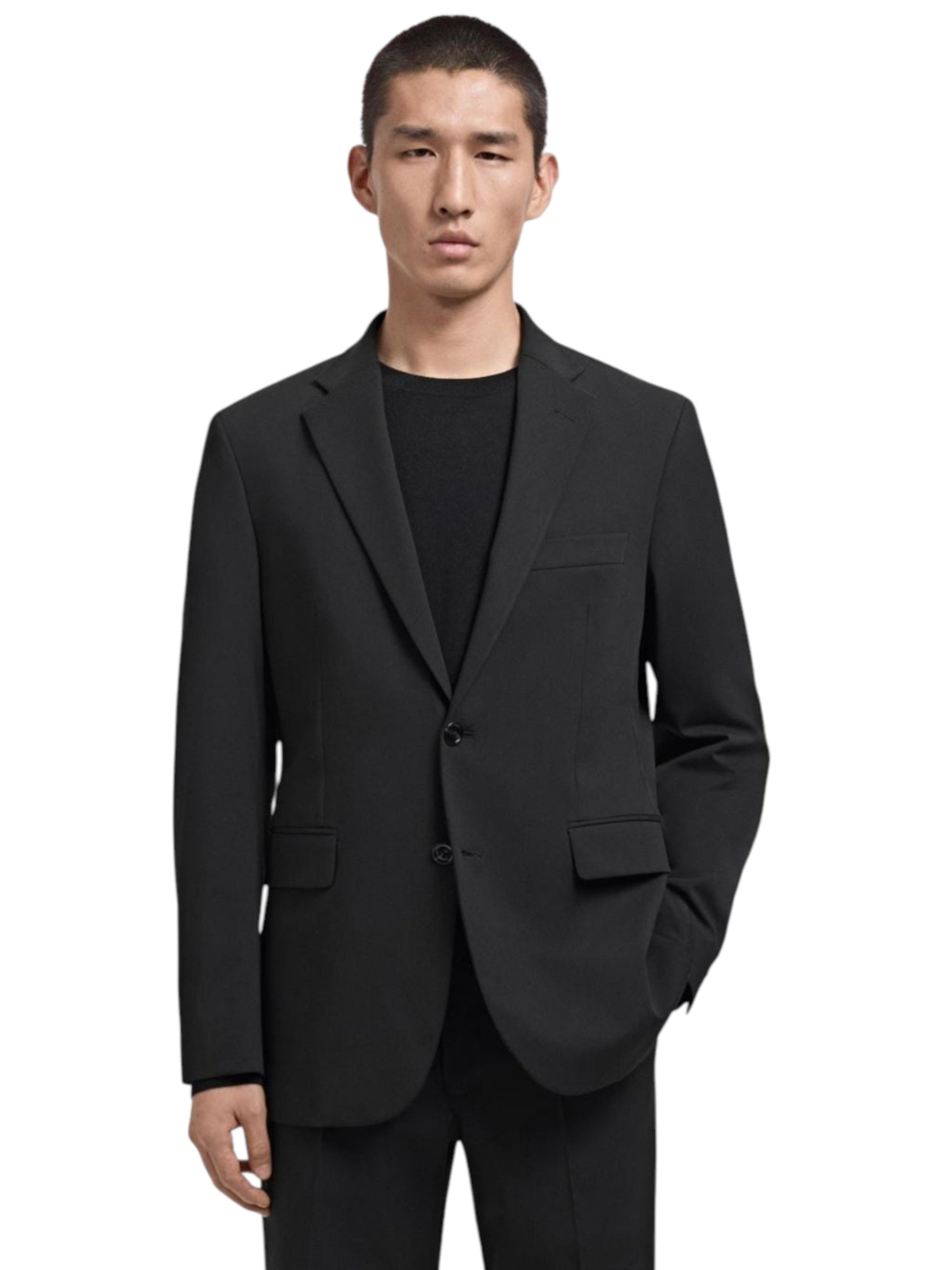 Men's Plain Blazer,Black