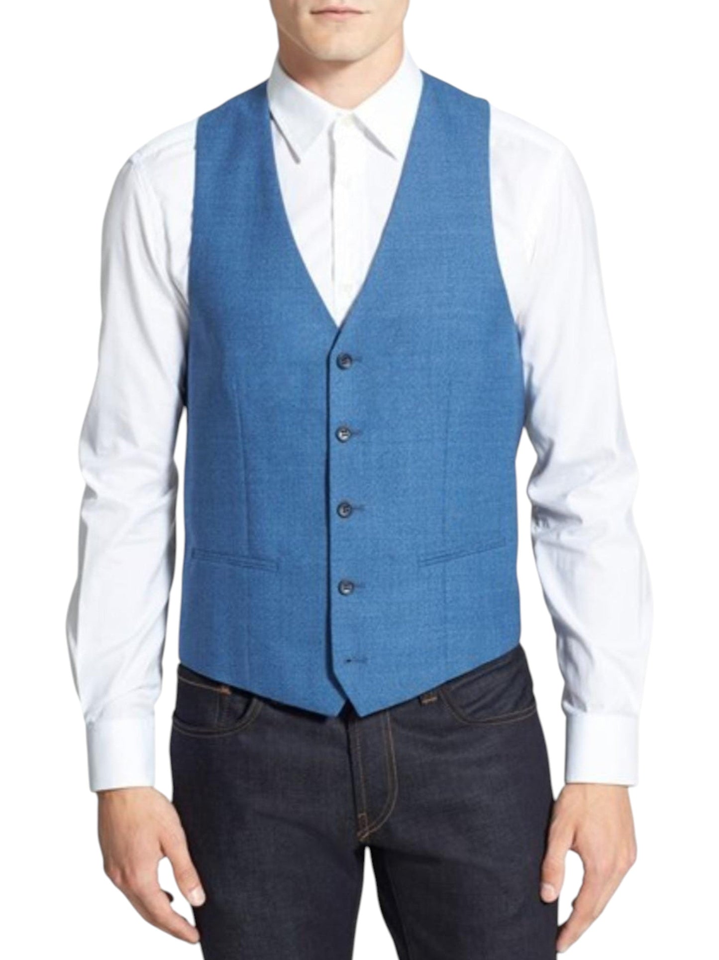 Men's Heather Vest,Blaue/Navy