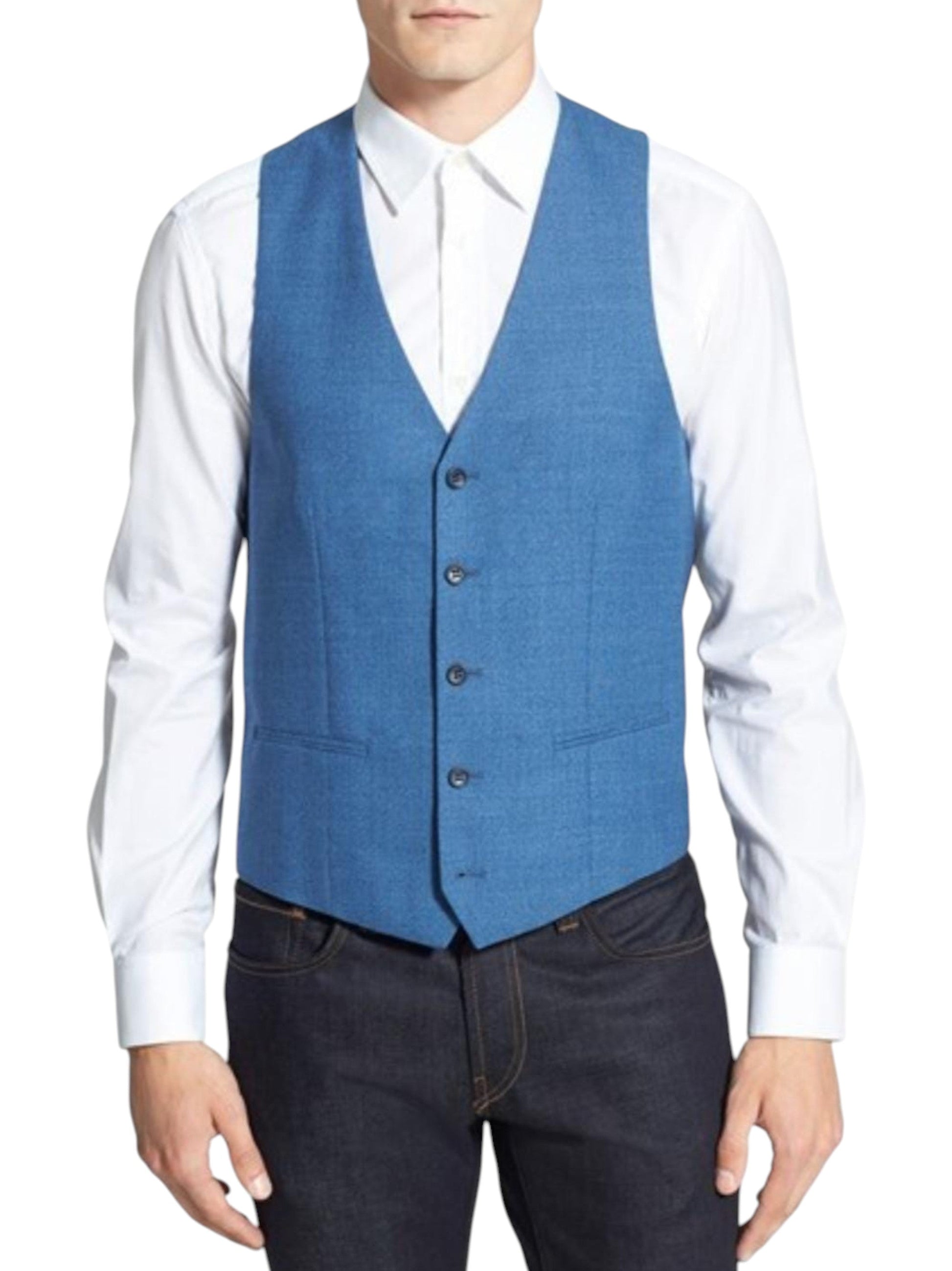 Men's Heather Vest,Blaue/Navy