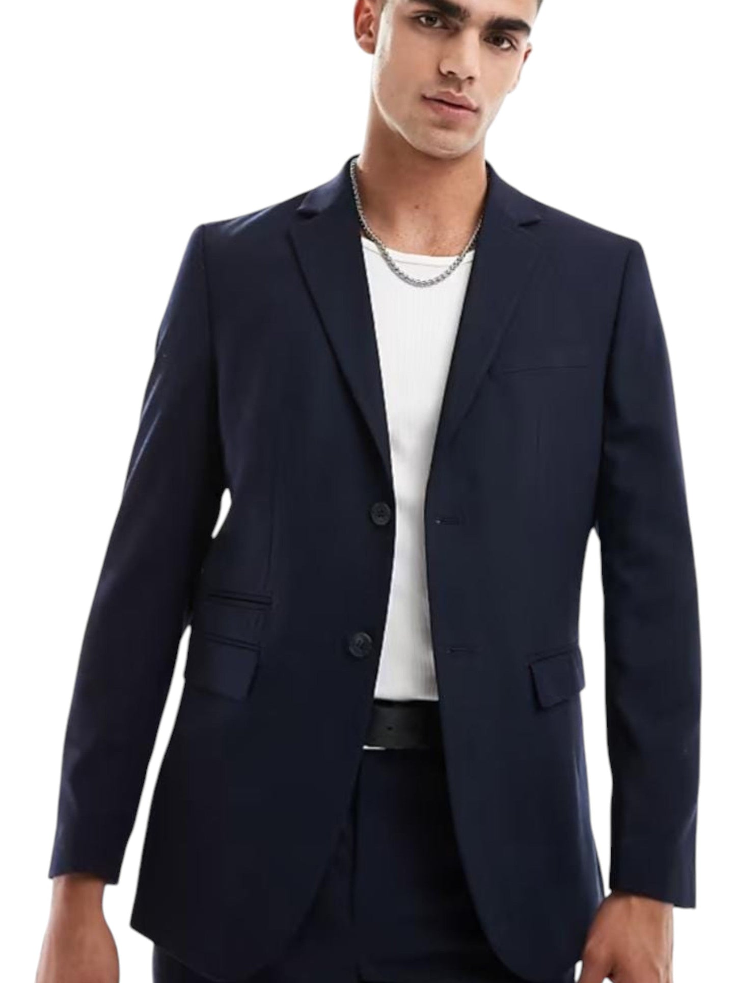 Men's Plain Blazer,Navy