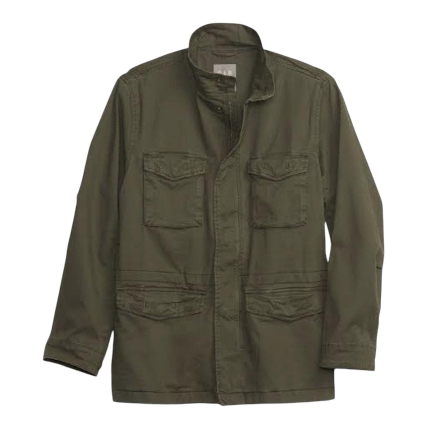 Men's Plain Solid Jacket,Olive