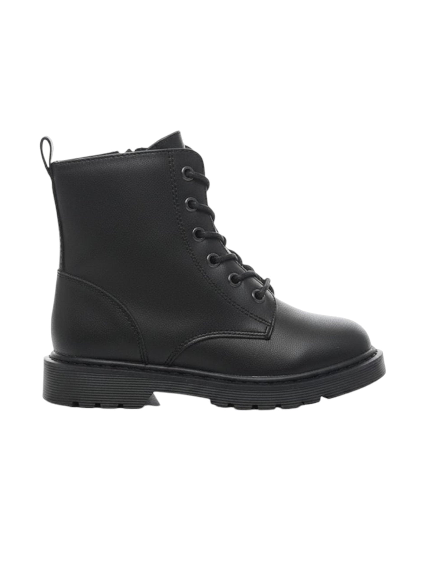Kids Boy's Plain Ankle Boots,Black