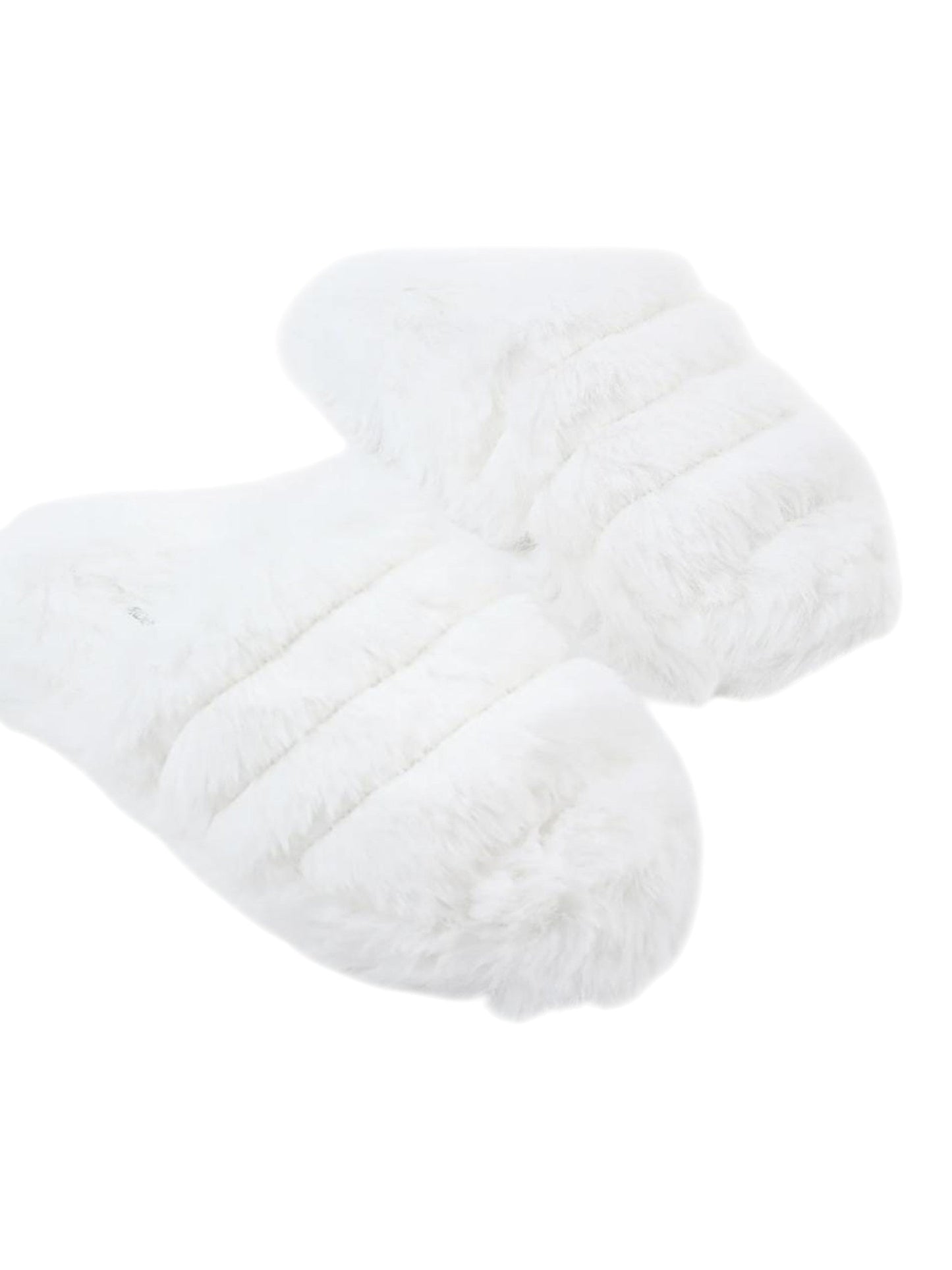 Women's Faux Fur Slippers,White