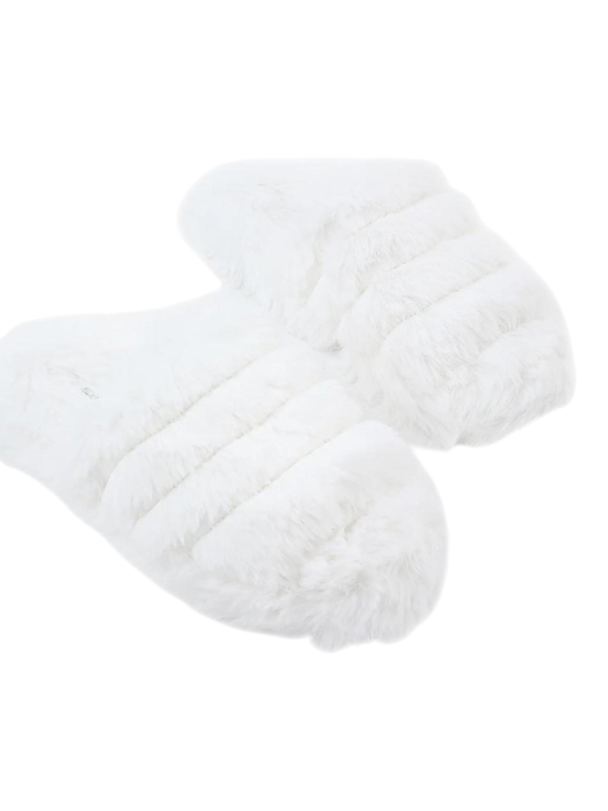 Women's Faux Fur Slippers,White