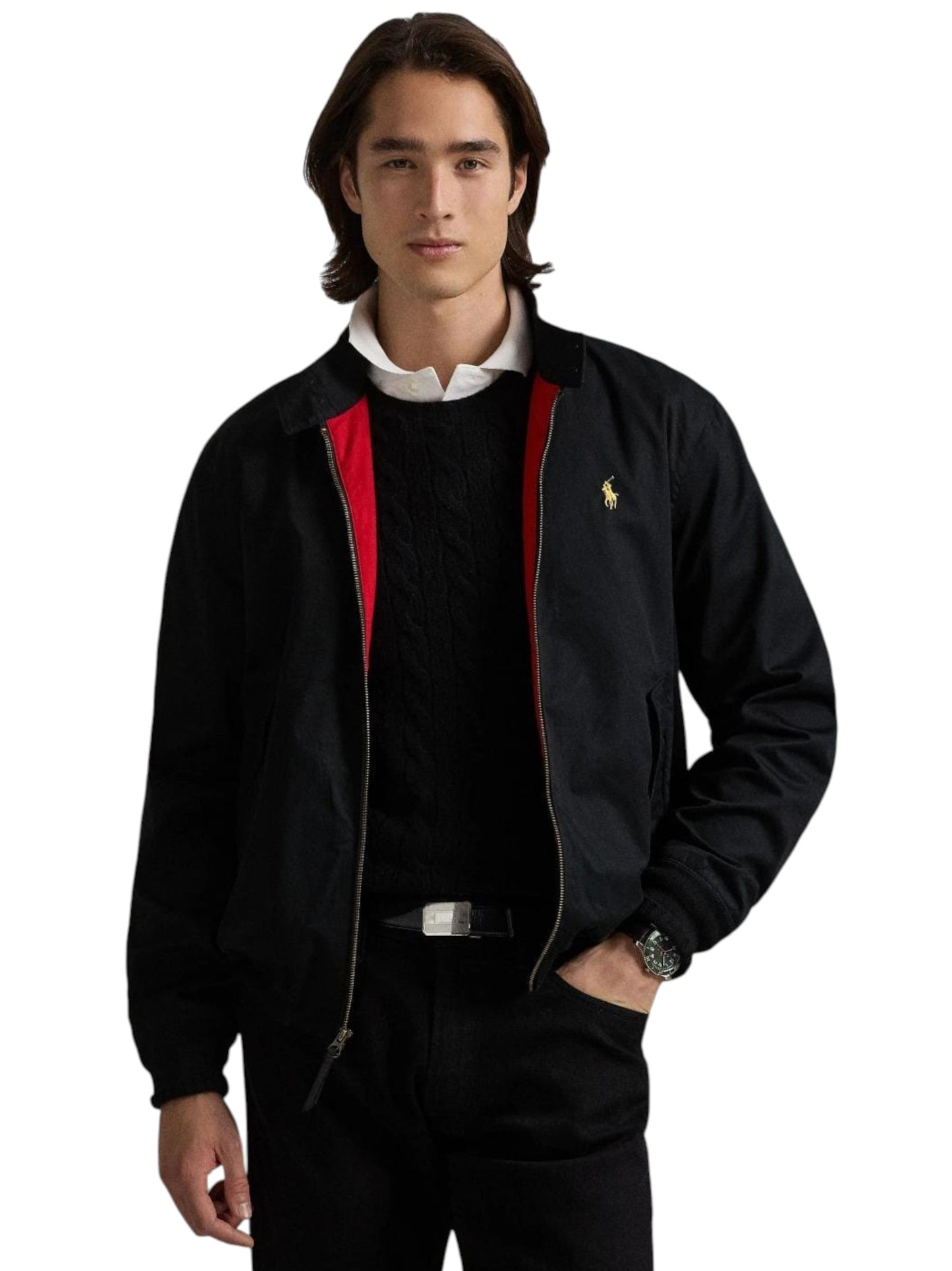 Men's Plain Solid Jacket,Black