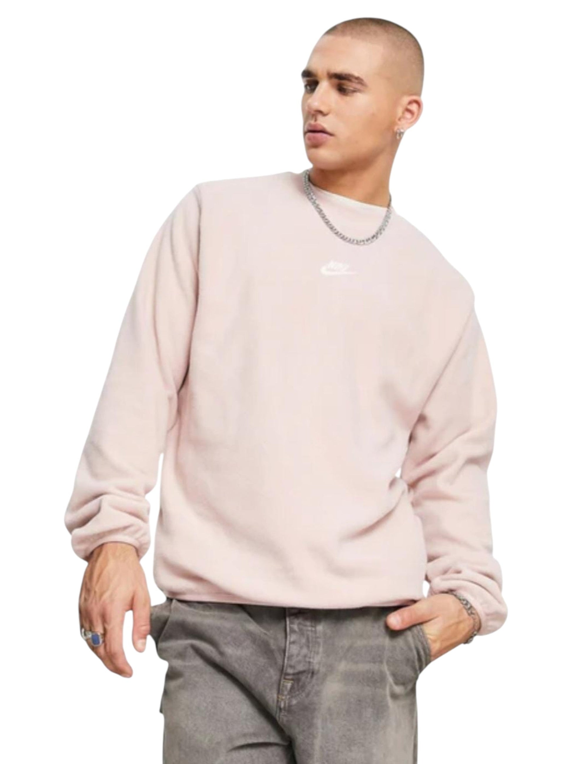 Men's Plain Sweaters,Dust Pink