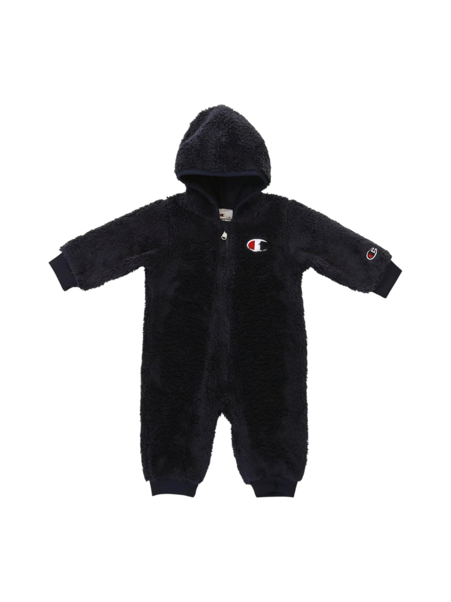 Kids Boy's Faux Fur Jumpsuit,Navy
