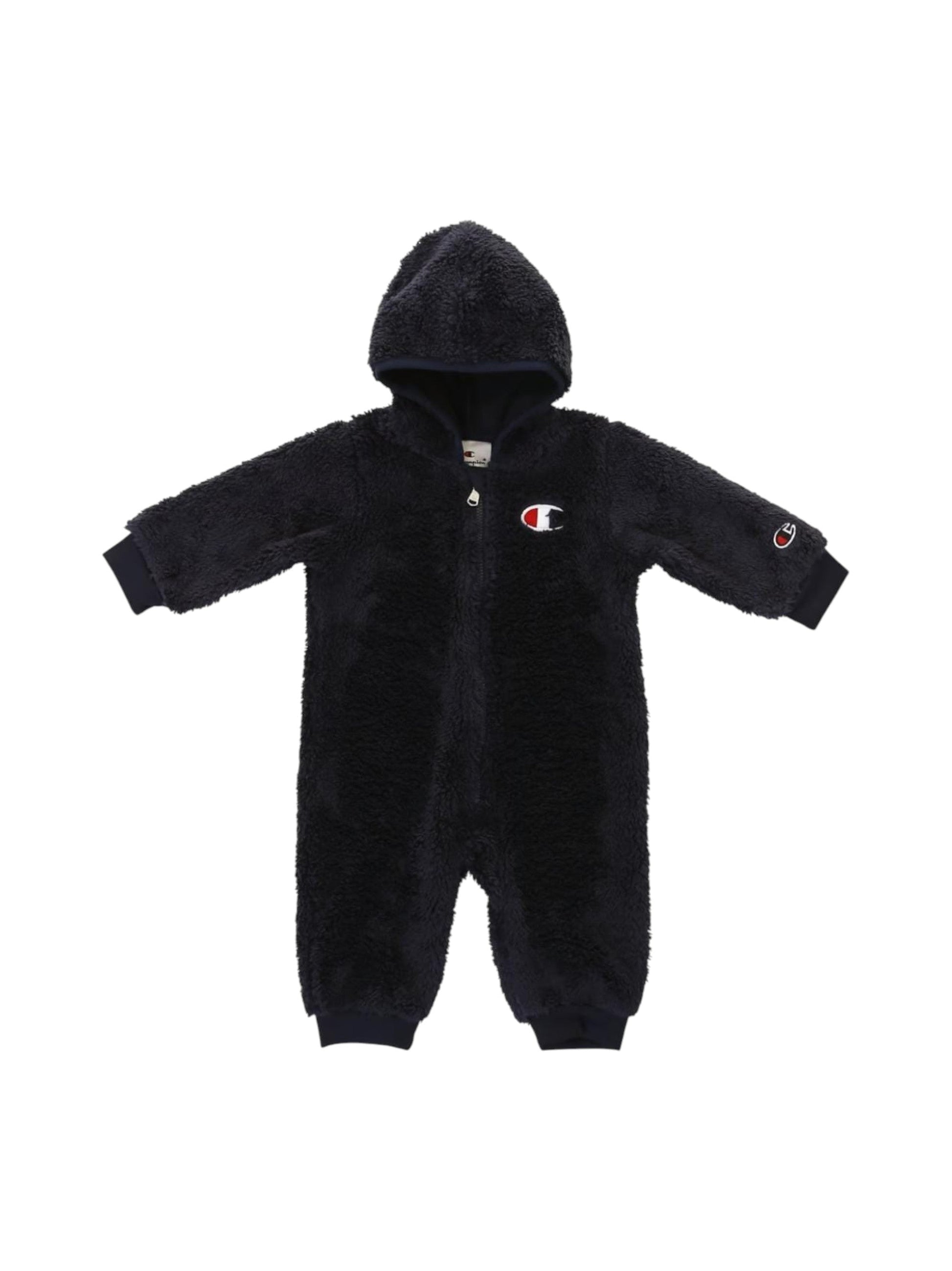 Kids Boy's Faux Fur Jumpsuit,Navy