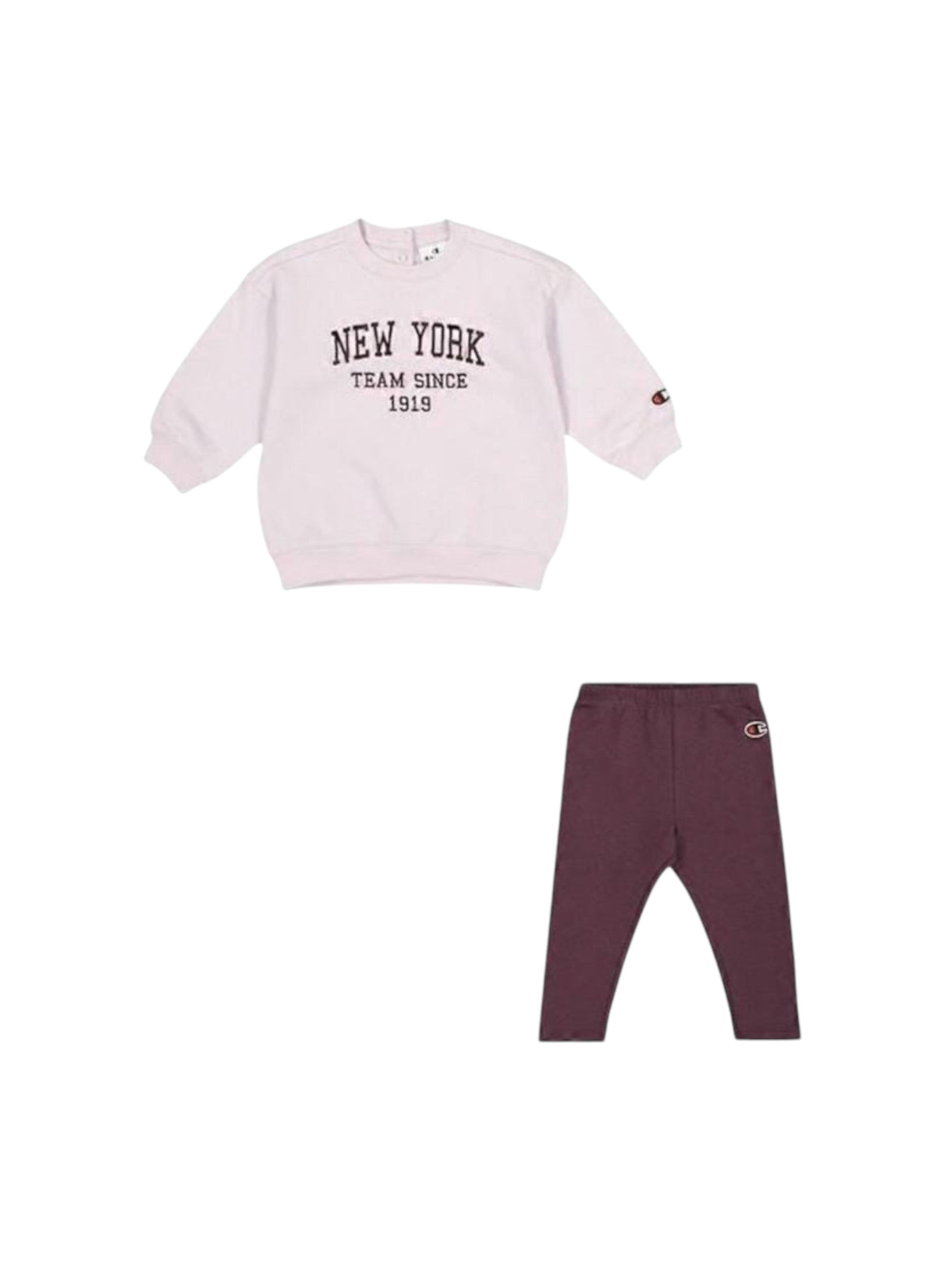 Kids Girl's Embroidered Pajama Set,Purple